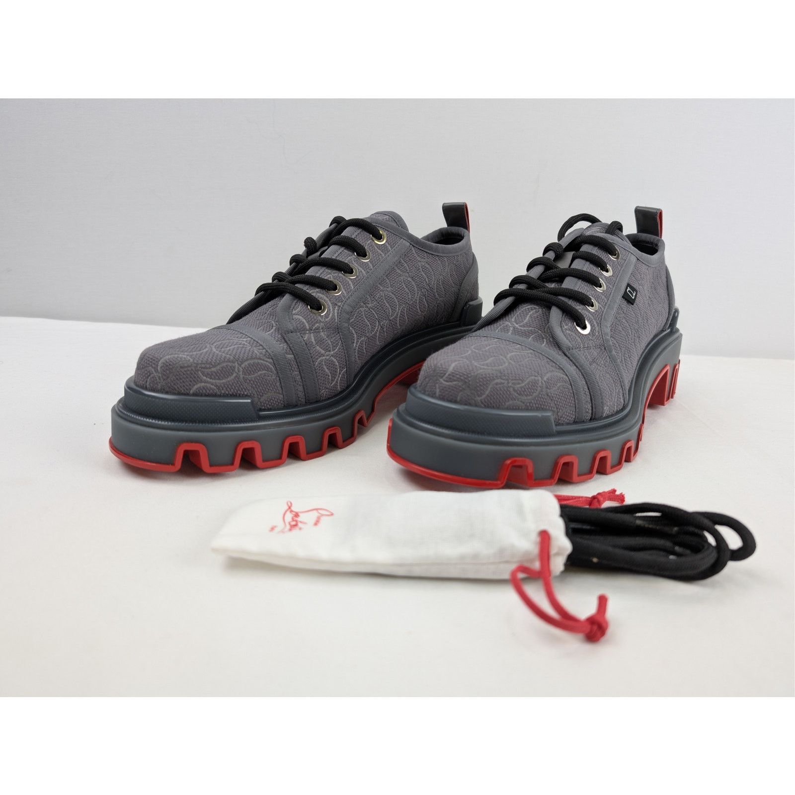 Christian Louboutin o1rshd1 Panamic Dune Flat Sneakers in Smoky Grey Size US 10 / EU 43 - 7 Thumbnail