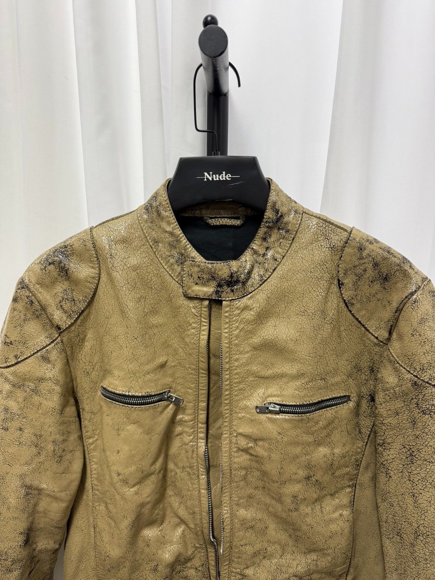 Maison Margiela Maison Margiela Leather ed Paint Jacket Size US M / EU 48-50 / 2 - 3 Thumbnail