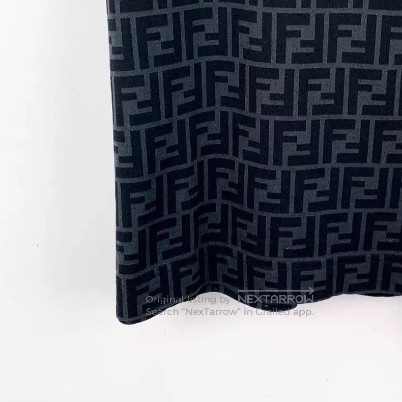Fendi Fendi Black classic double F all-over printed cotton crew- Size US S / EU 44-46 / 1 - 4 Thumbnail