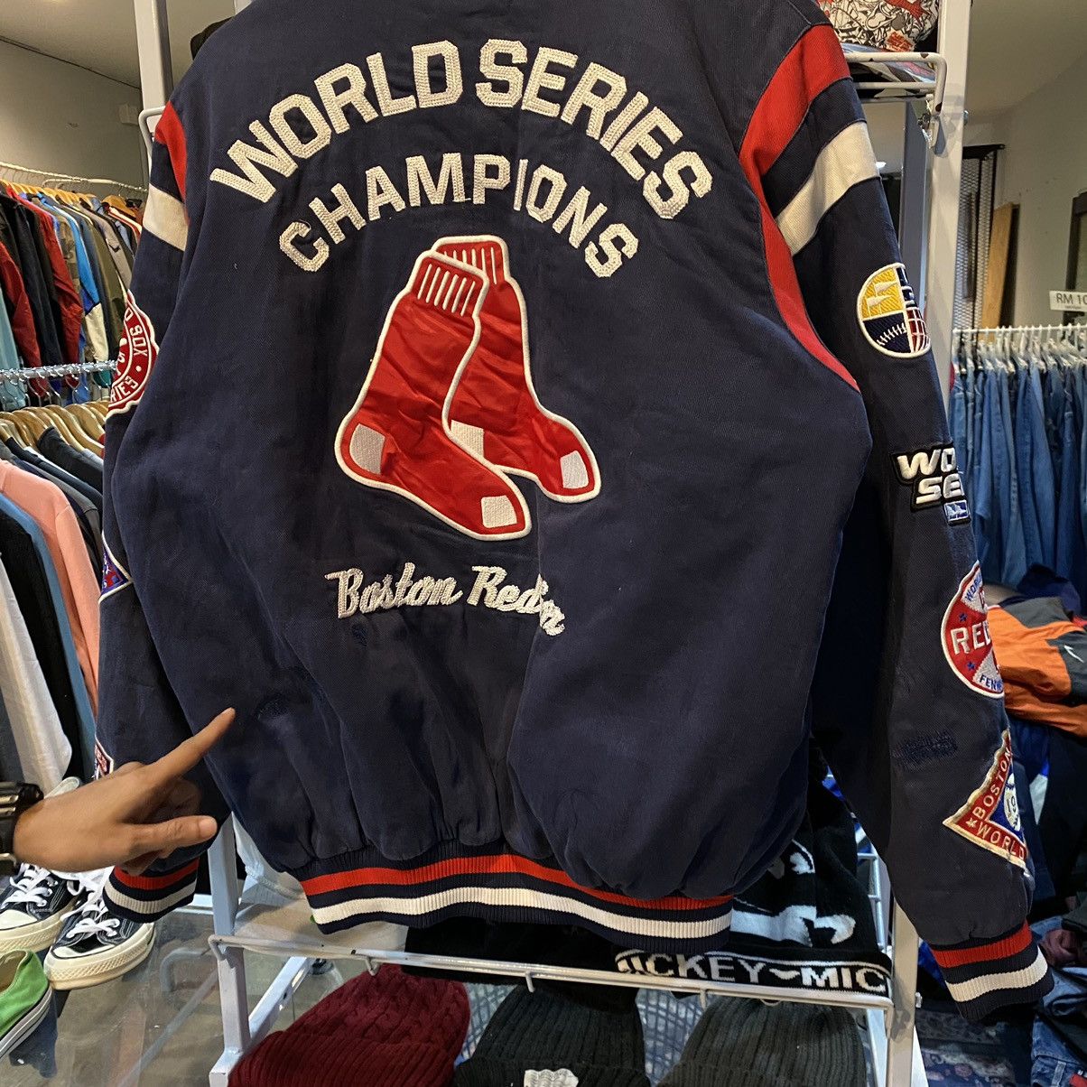 MLB × Vintage Vintage Y2K Boston Red Sox World Series Champ Varsity Jacket Size US M / EU 48-50 / 2 - 5 Thumbnail