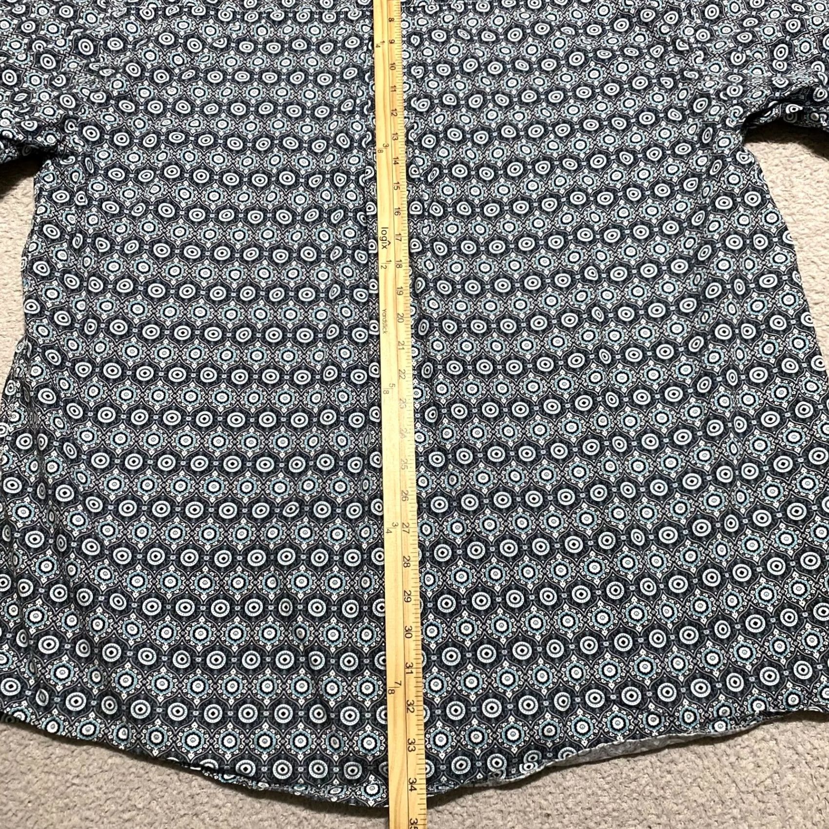 Wrangler Wrangler Shirt 2XL Multicolor Geometric Long Sleeve Button Down Cowboy Mens Size US XXL / EU 58 / 5 - 7 Thumbnail