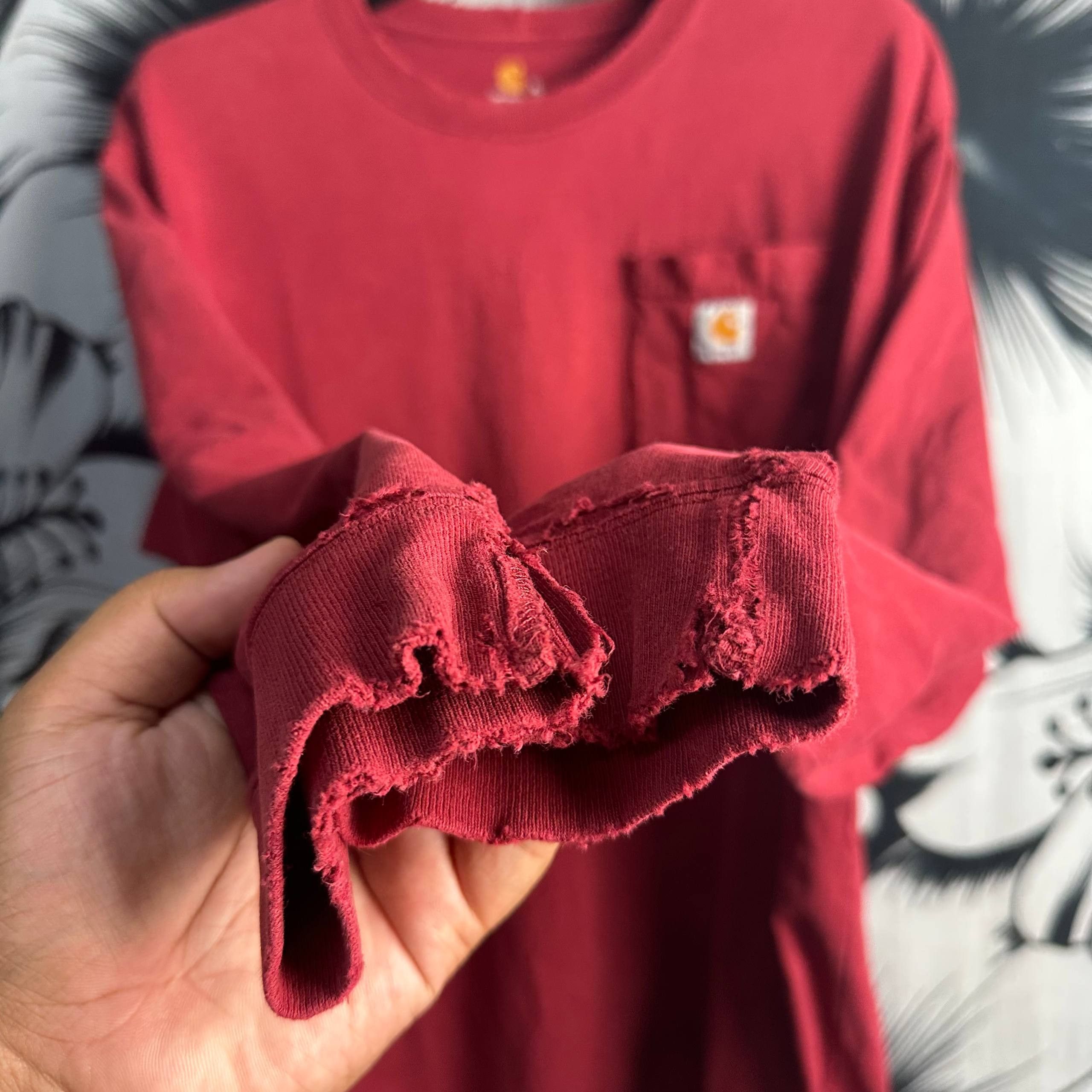 Vintage Vintage Carhartt Distressed Sun Faded Pocket L/S Size US XXL / EU 58 / 5 - 5 Thumbnail