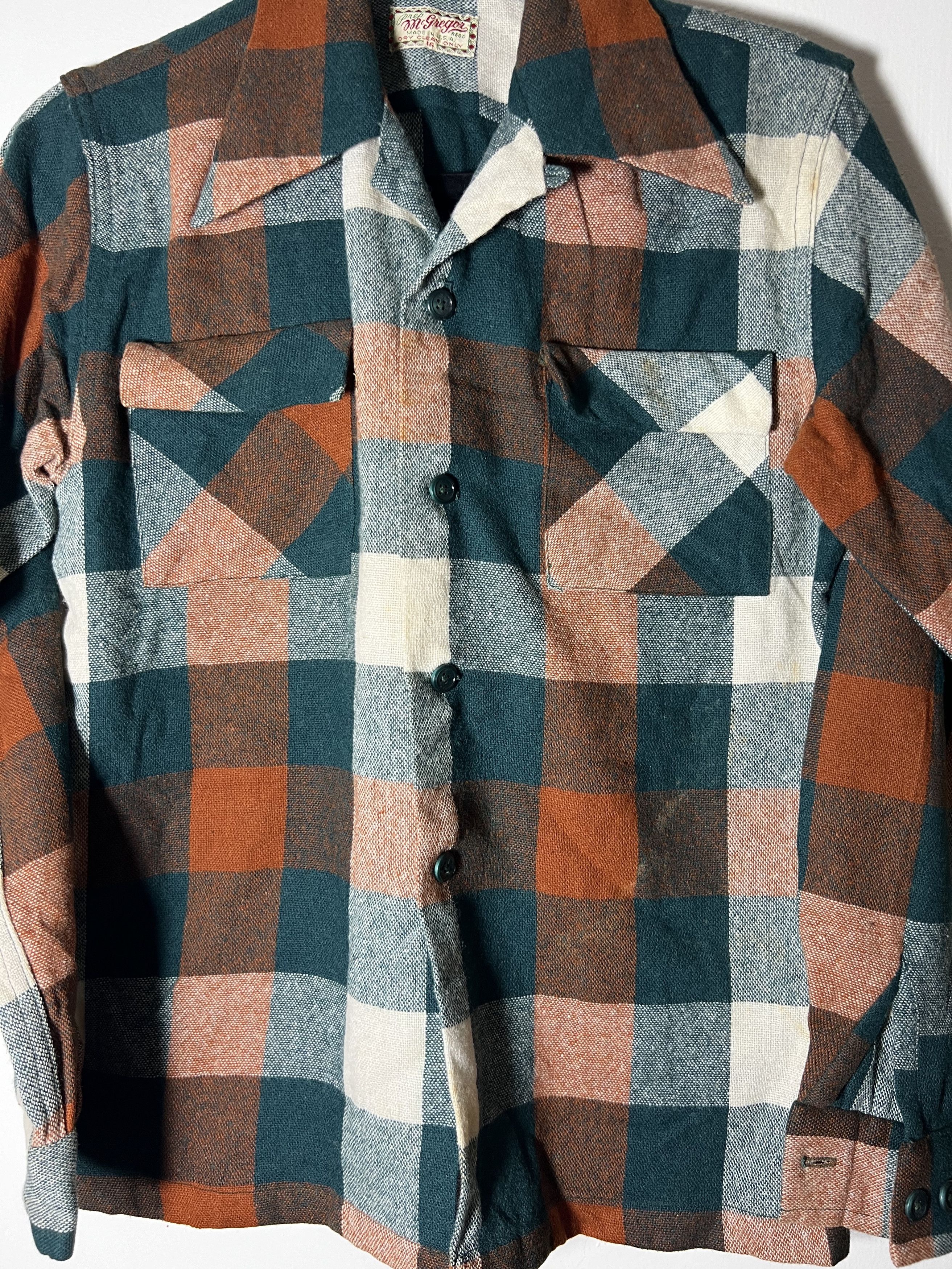 Vintage Vintage 40's-50's Prep McGregor Long Sleeve Button Up Shirt Size US S / EU 44-46 / 1 - 2 Thumbnail