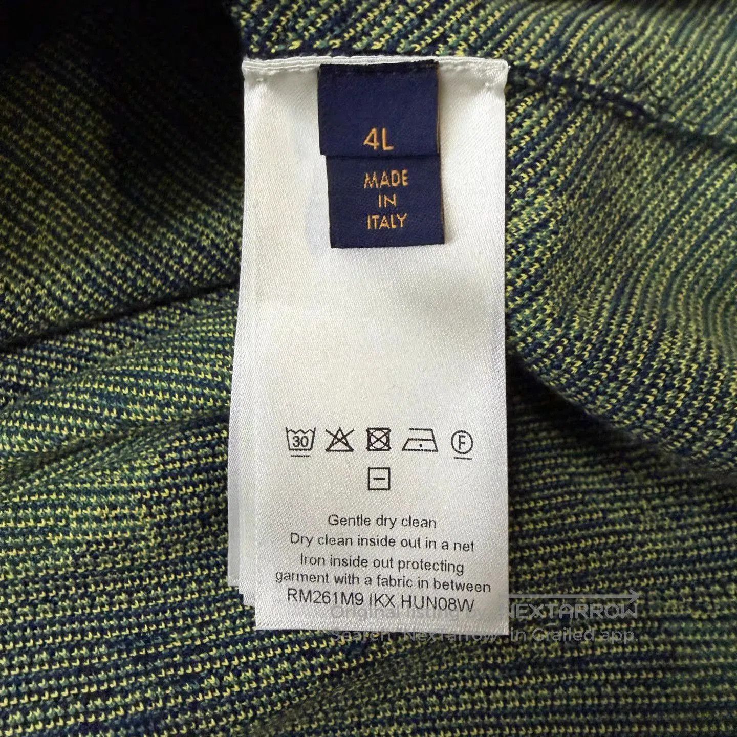 Louis Vuitton Green Striped Pattern Short Sleeve Shirt. Size US XXL / EU 58 / 5 - 3 Thumbnail