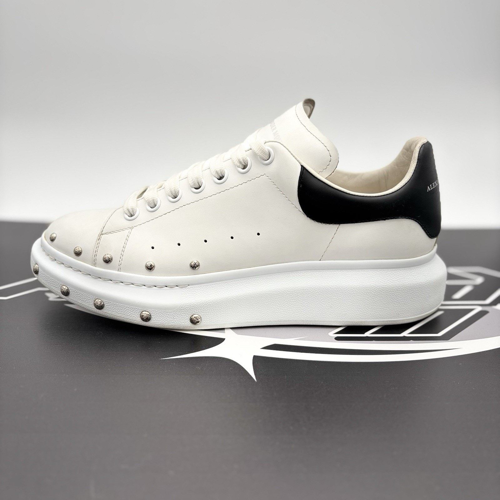Alexander McQueen Alexander McQueen Front Studded ' White, Black ' | GREAT! Size US 11 / EU 44 - 11 Thumbnail