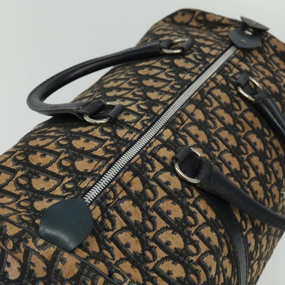 Dior DIOR Trotter Canvas Boston Bag Navy Silver Size ONE SIZE - 6 Thumbnail