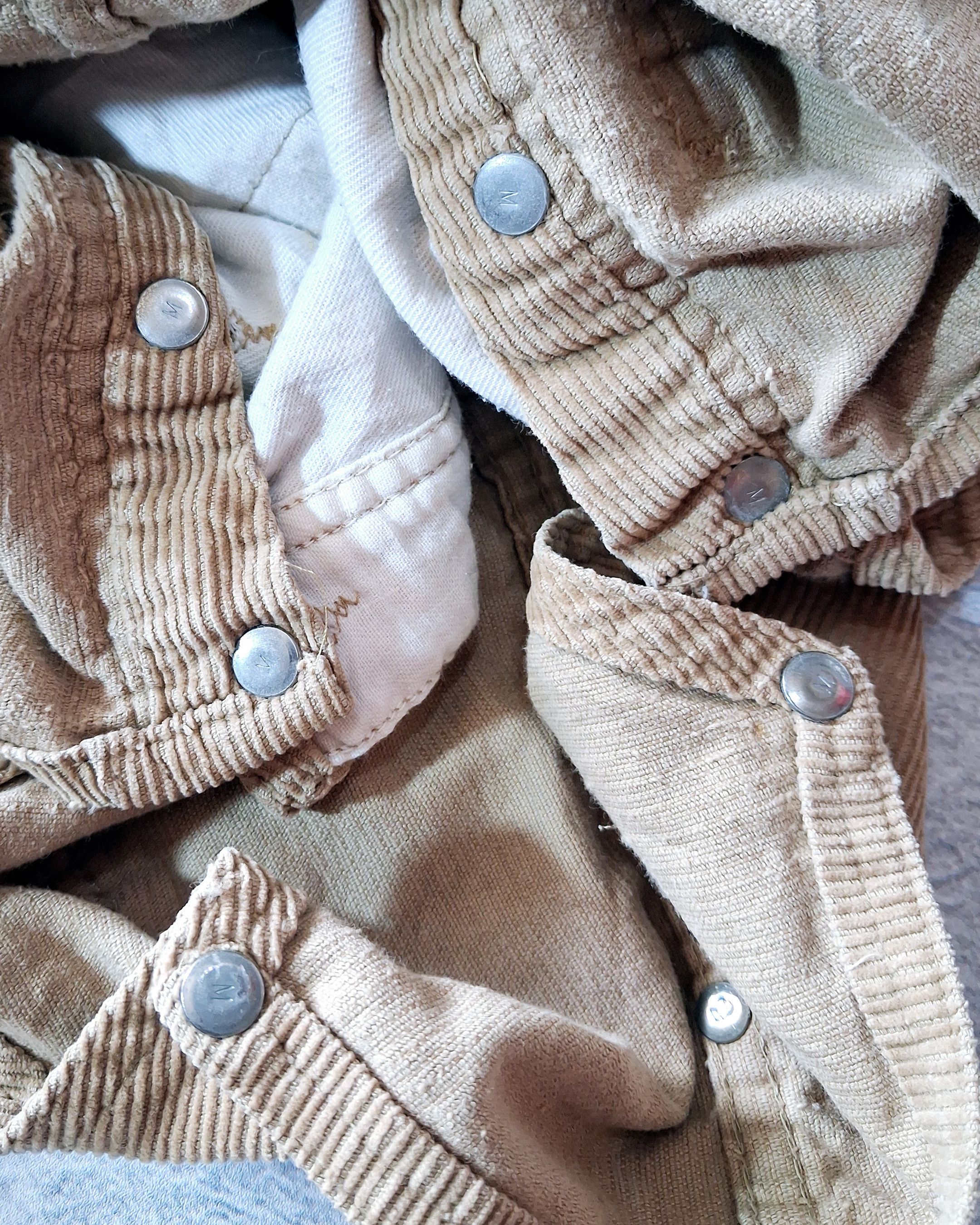 Oshkosh OSHKOSH BGOSH VESTBAK GREEN BRASS BUTTON CORDUROY OVERALLS Size US 37 - 10 Thumbnail