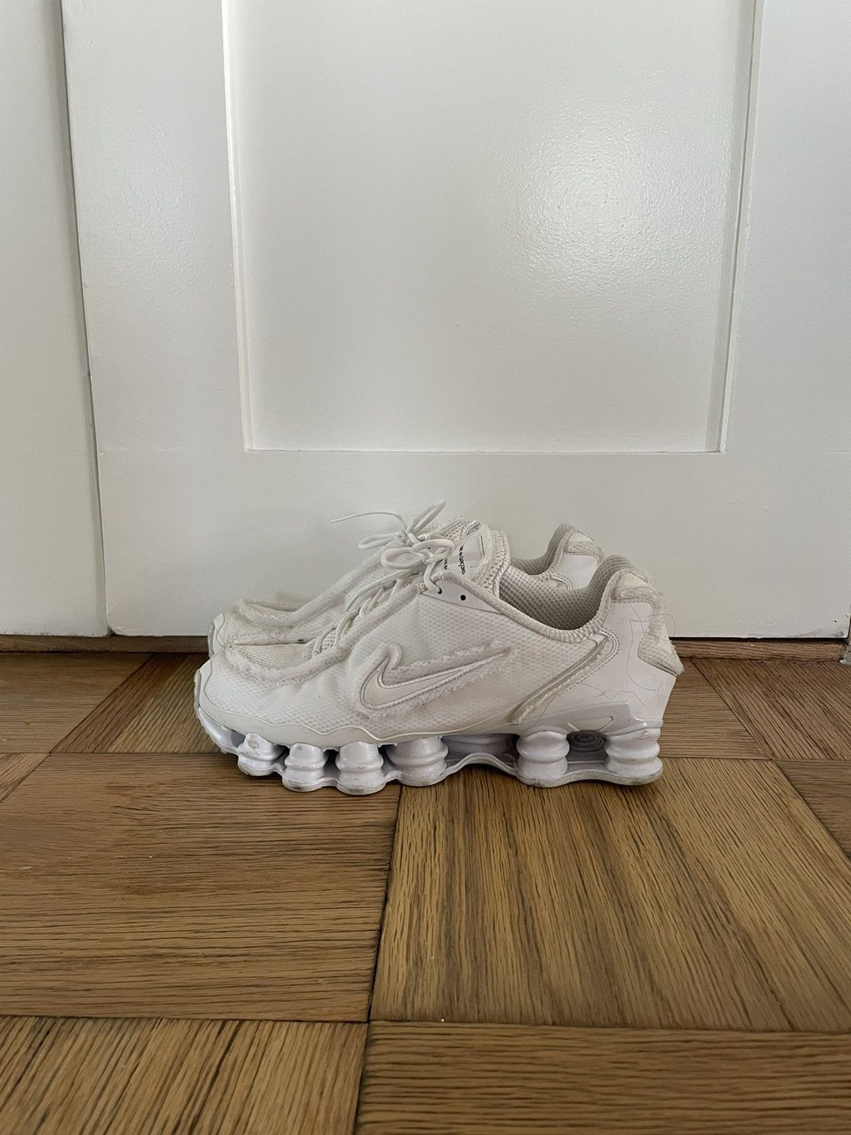 cdg nike shox black
