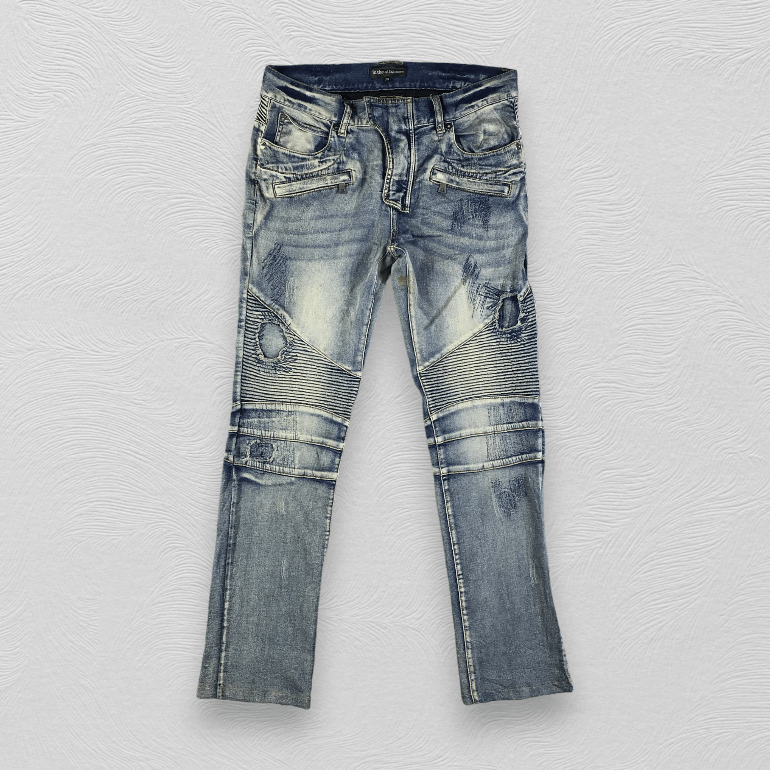 In The Attic In The Attic Biker Jeans KJ2034 Size US 32 / EU 48 - 1 Thumbnail