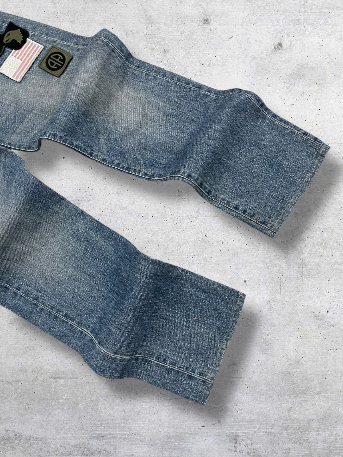 Avirex VINTAGE AVIREX OG 90S DESIGNER WAR MILITARY PATCHWORK DENIM Size US 32 / EU 48 - 5 Thumbnail