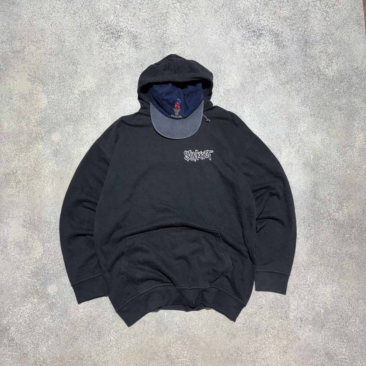 Band Tees × Slipknot × Vintage Vintage Slipknot 90s Rock Band Black Hoodie Men’s Size XL Size US XL / EU 56 / 4 - 1 Thumbnail