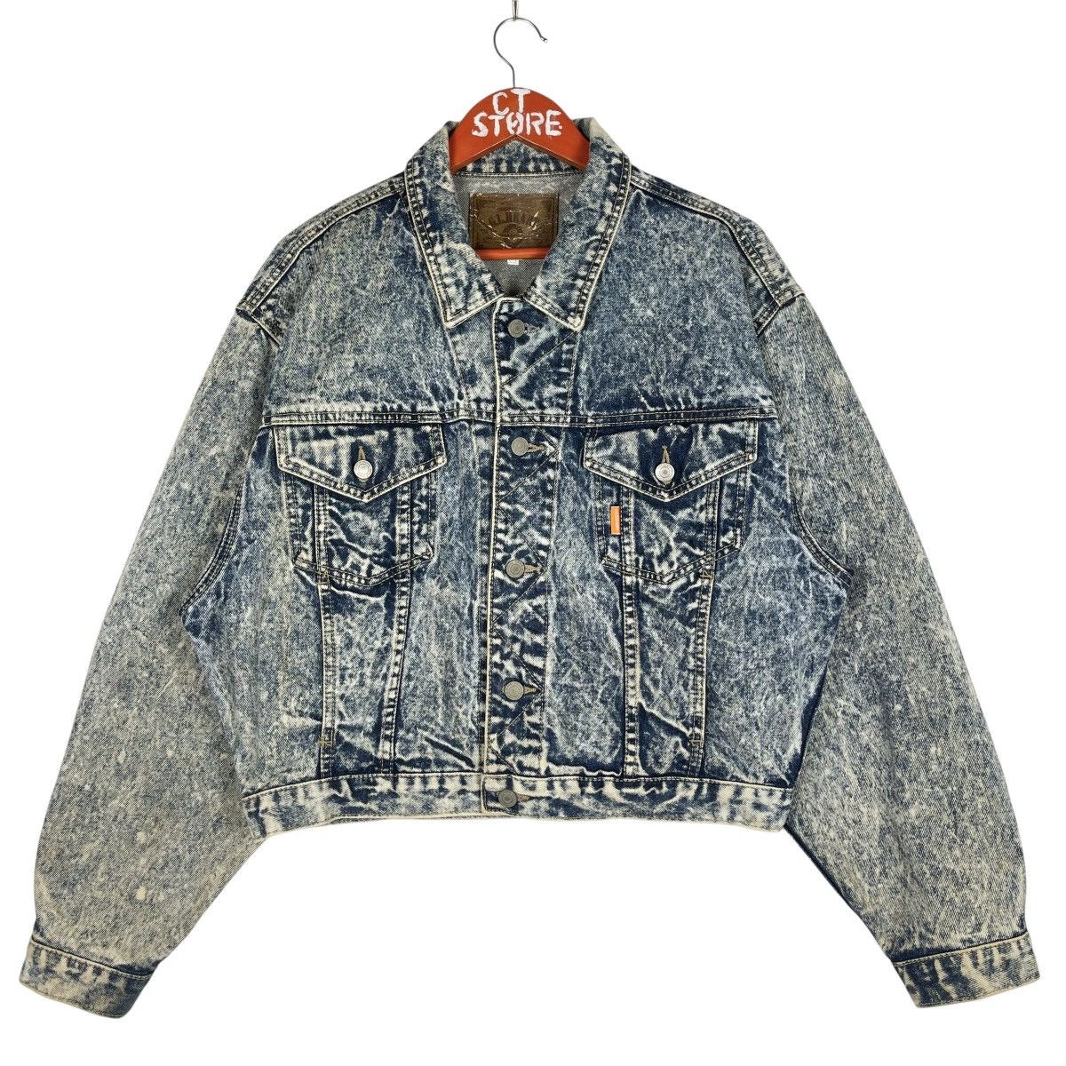 Japanese Brand Vintage GL Heart Acid Wash Denim Jacket Size M Size US M / EU 48-50 / 2 - 1 Thumbnail