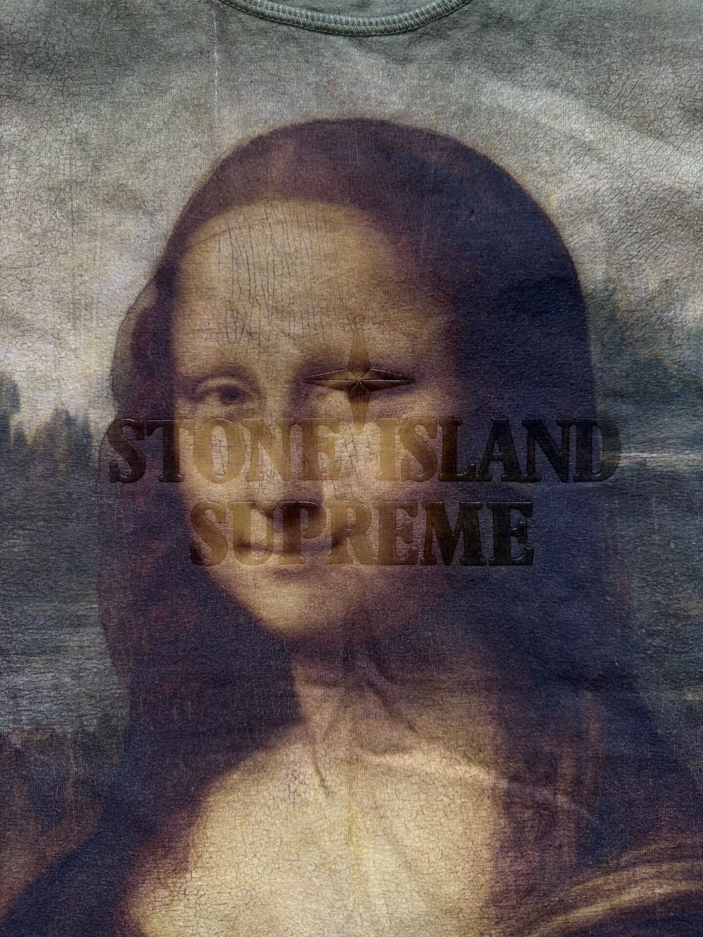 Stone Island Supreme Stone Island Collaboration Mona Lisa Tee Size US S / EU 44-46 / 1 - 4 Thumbnail