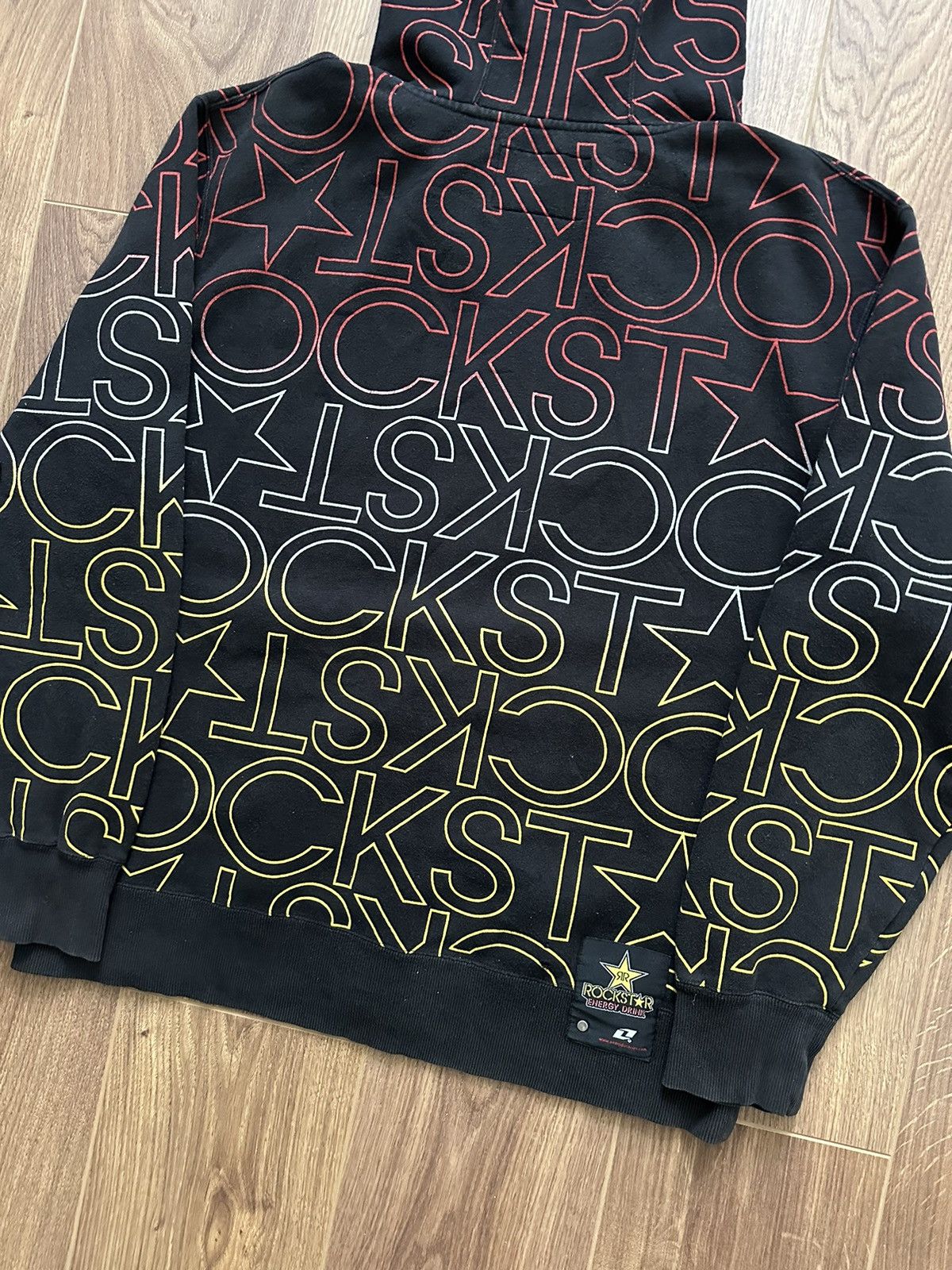 Rockstar Games × Vintage Rockstar Vintage Monogram Logo Full Zip Cotton Hoodie Size US L / EU 52-54 / 3 - 9 Thumbnail