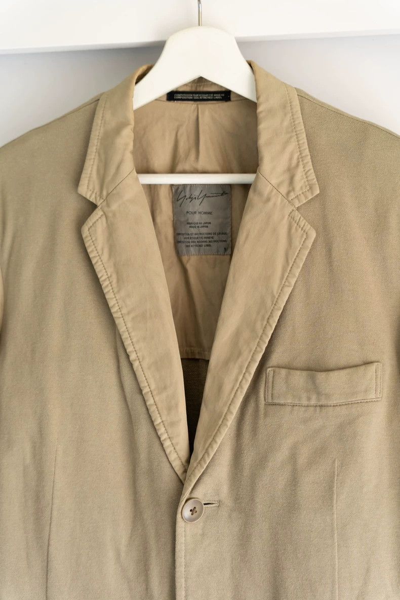 Yohji Yamamoto Yohji Yamamoto Yohji Yamamoto Khaki Split Design Suit Jack Size US S / EU 44-46 / 1 - 3 Thumbnail