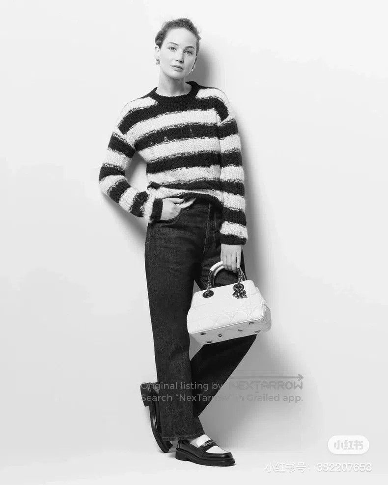 Dior Dior Black and white striped hollow knitted sweater Size XXS / US 00 / IT 34 - 6 Thumbnail