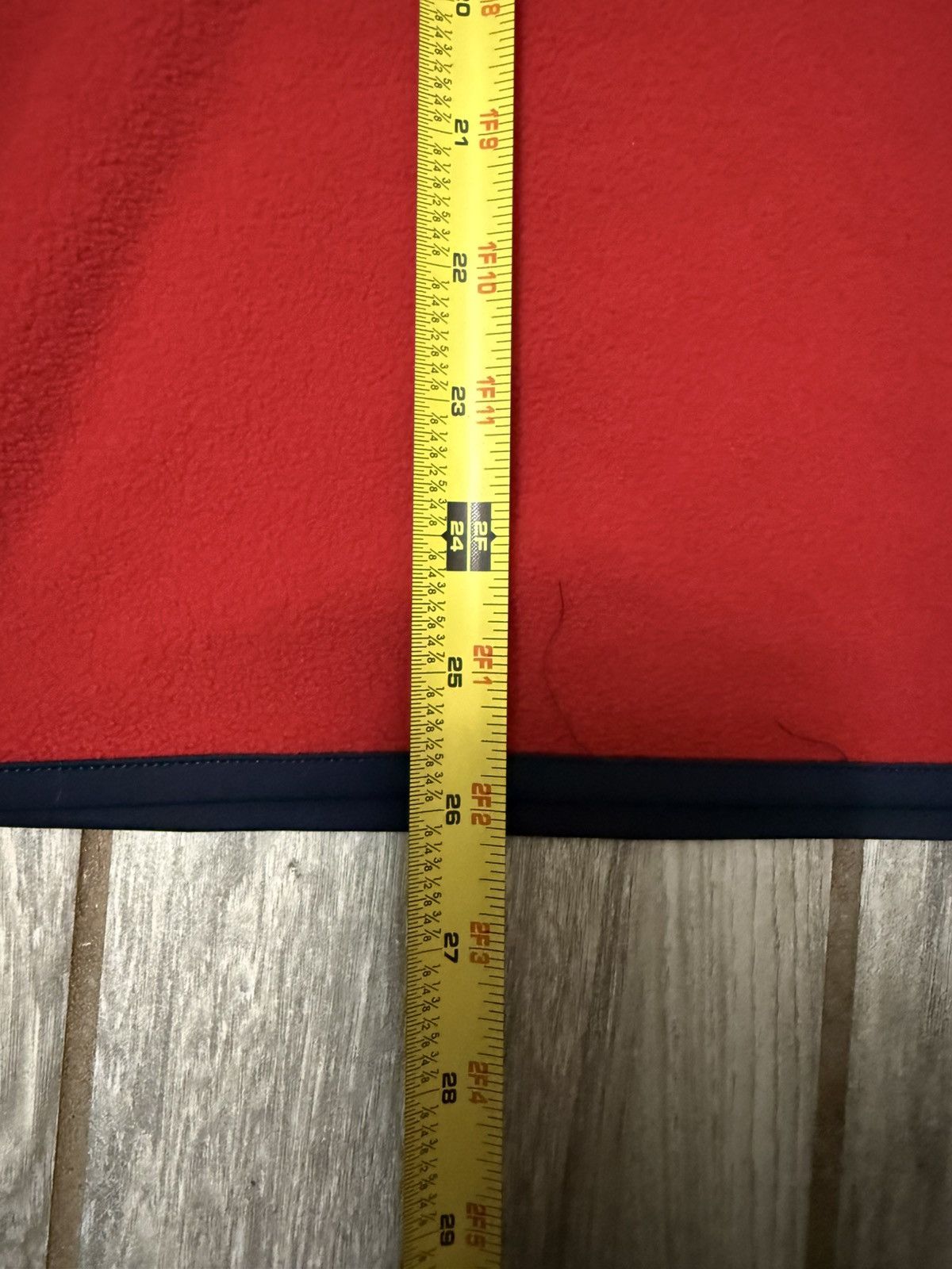 Nautica Nautica Mens 1/4 Zip Fleece Red/Navy Blue Size Medium Size US M / EU 48-50 / 2 - 6 Thumbnail