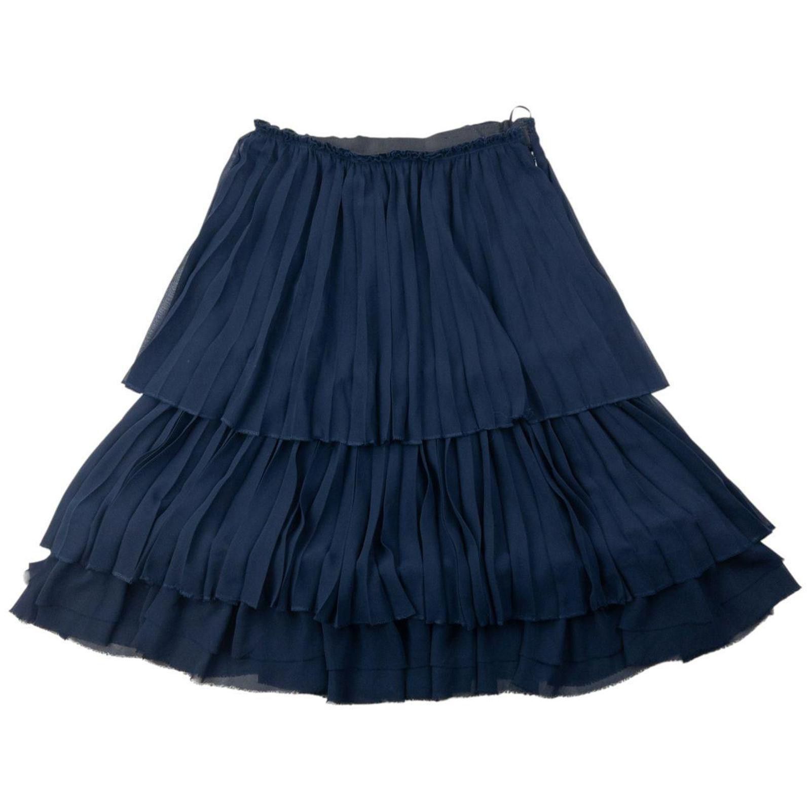 Comme des Garcons Vintage 2007 Comme Des Garçons Pleated Tier Skirt Size W27 Size 28" / US 6 / IT 42 - 1 Thumbnail