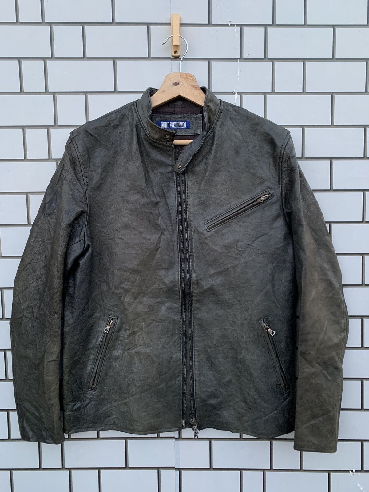 14th Addiction Vintage Japanese Brand Cuir Standard Leather Jacket Size US L / EU 52-54 / 3 - 2 Thumbnail