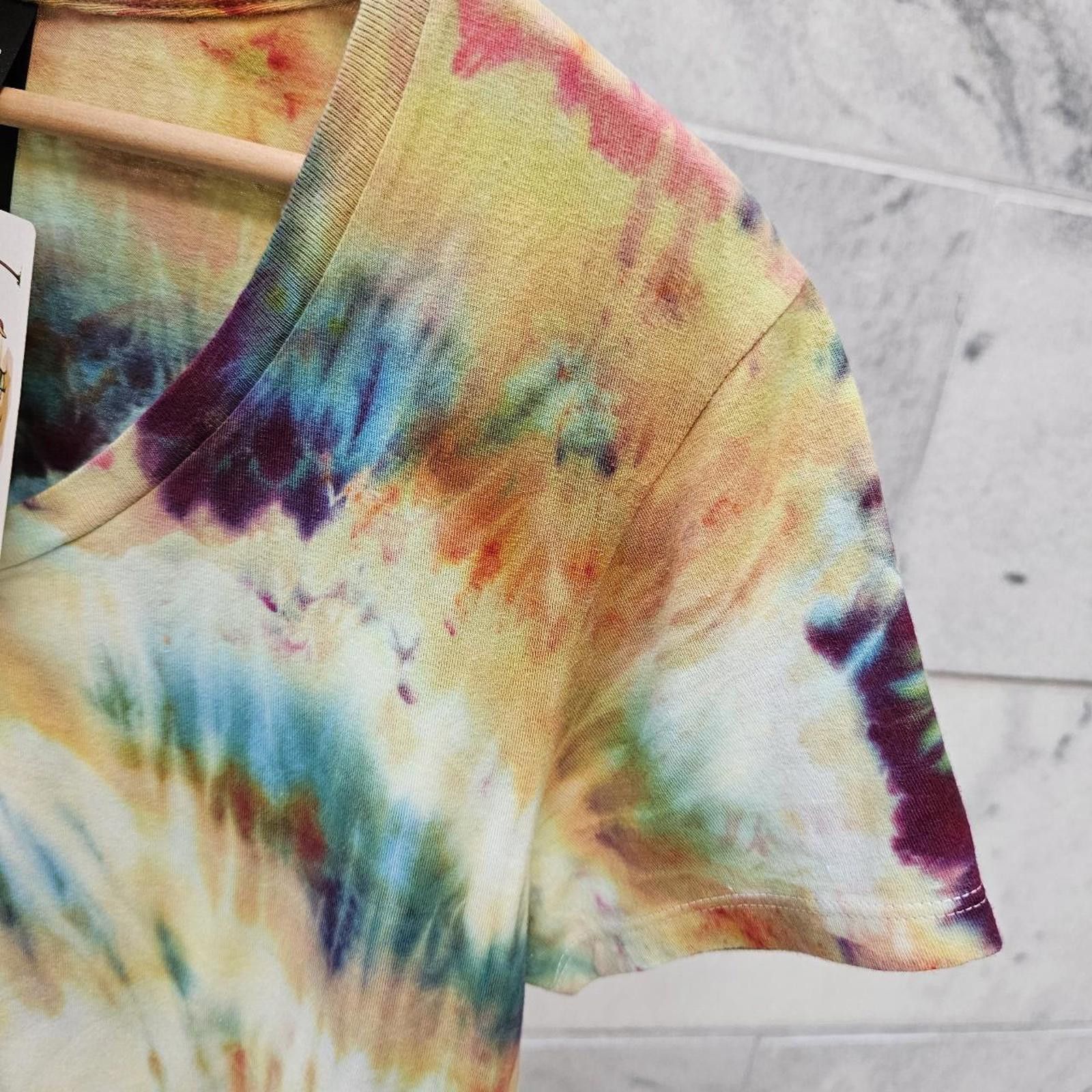 Hanes Hanes Tie-Dye Multicolored T-shirt Size XS / US 0-2 / IT 36-38 - 4 Thumbnail