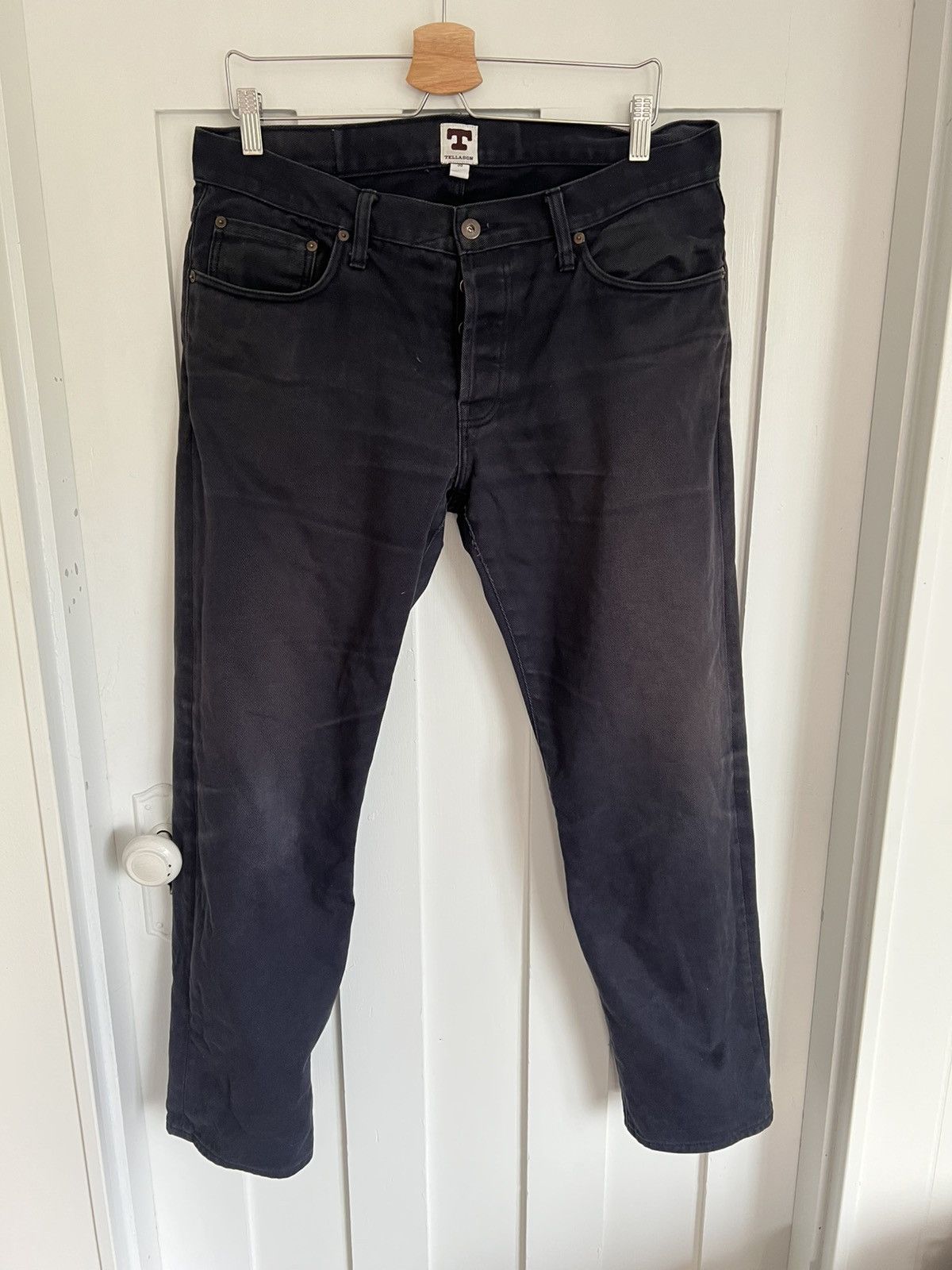 Tellason Ladbroke Grove Slim Tapered Navy Twill Size US 36 / EU 52 - 1 Thumbnail