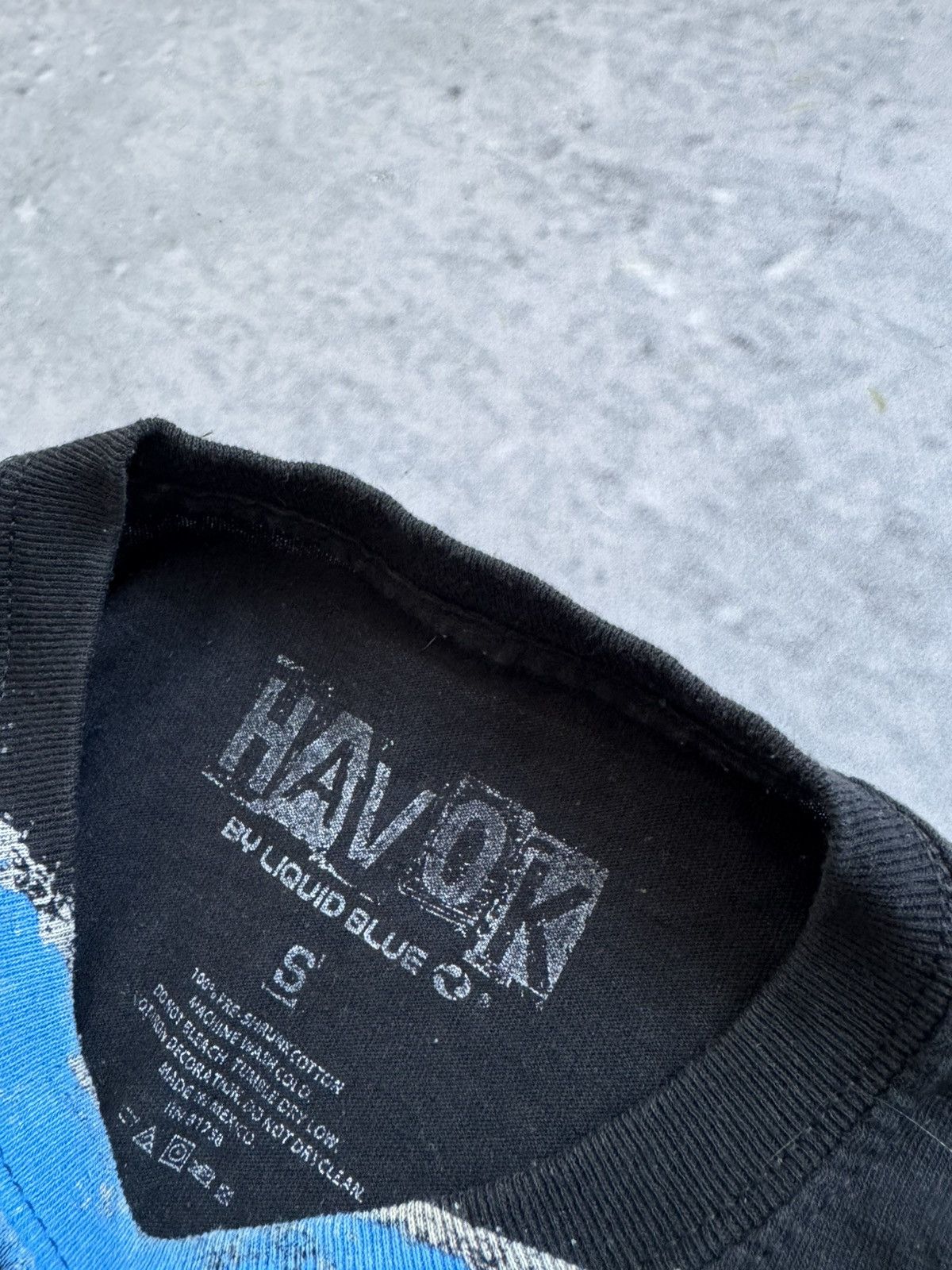 Vintage 00s POLICE Havok by Liquid Blue tee vintage Size US S / EU 44-46 / 1 - 3 Thumbnail