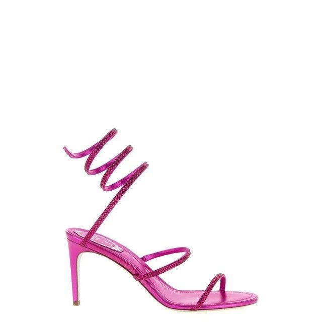 RENE CAOVILLA Fuchsia Cleo 80mm Sandals New & Authentic (Wom
