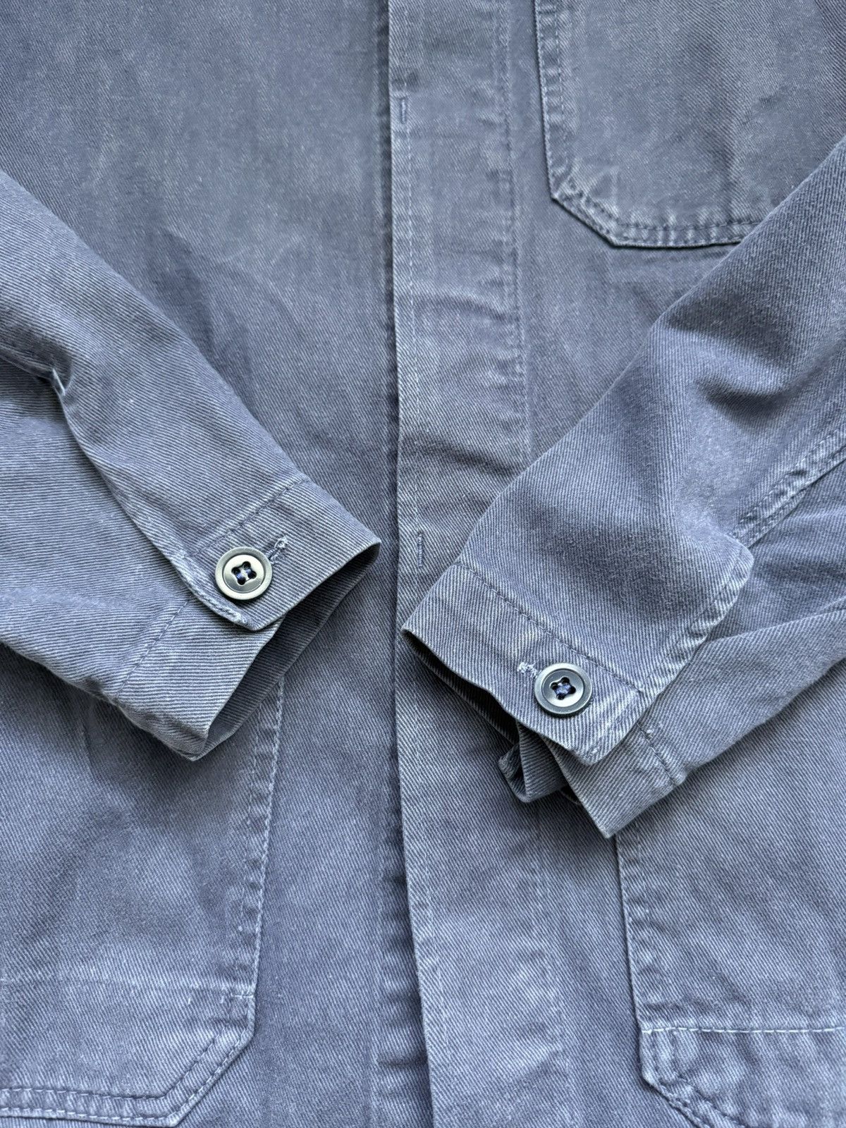 Other Vintage Worker Chore Jacket Blue Workwear French Style Size US M / EU 48-50 / 2 - 7 Thumbnail