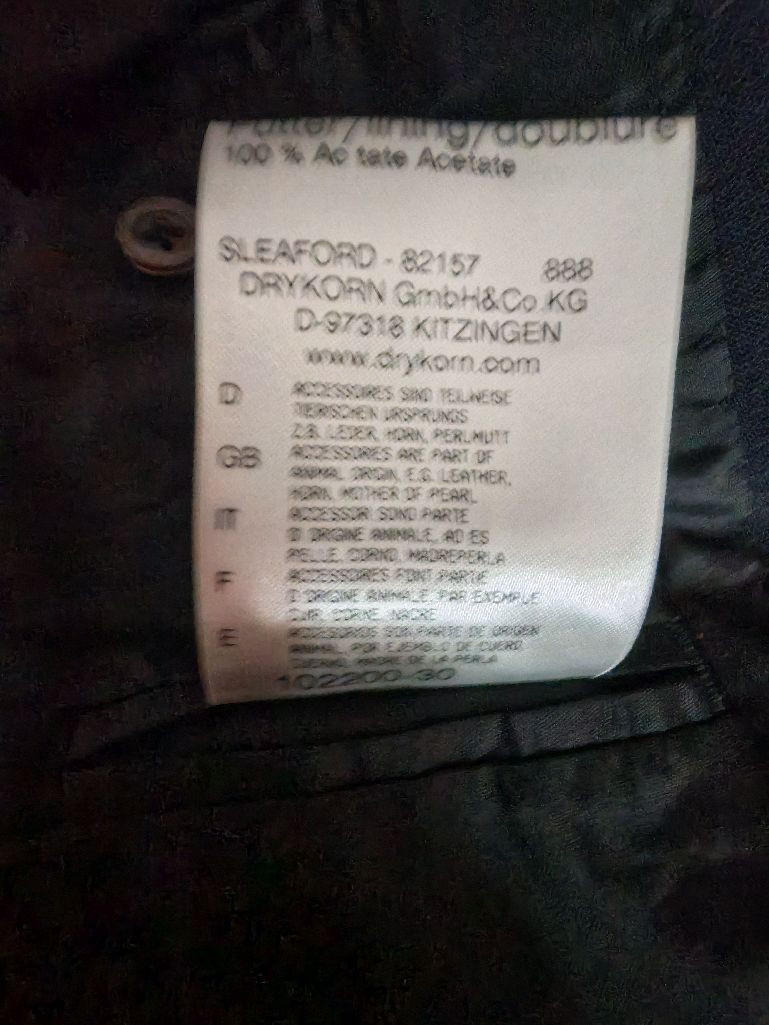 DRYKORN DRYKORN Tailored Virgin Wool Black Blazer Jacket Corpcore XS Size XS / US 0-2 / IT 36-38 - 7 Thumbnail