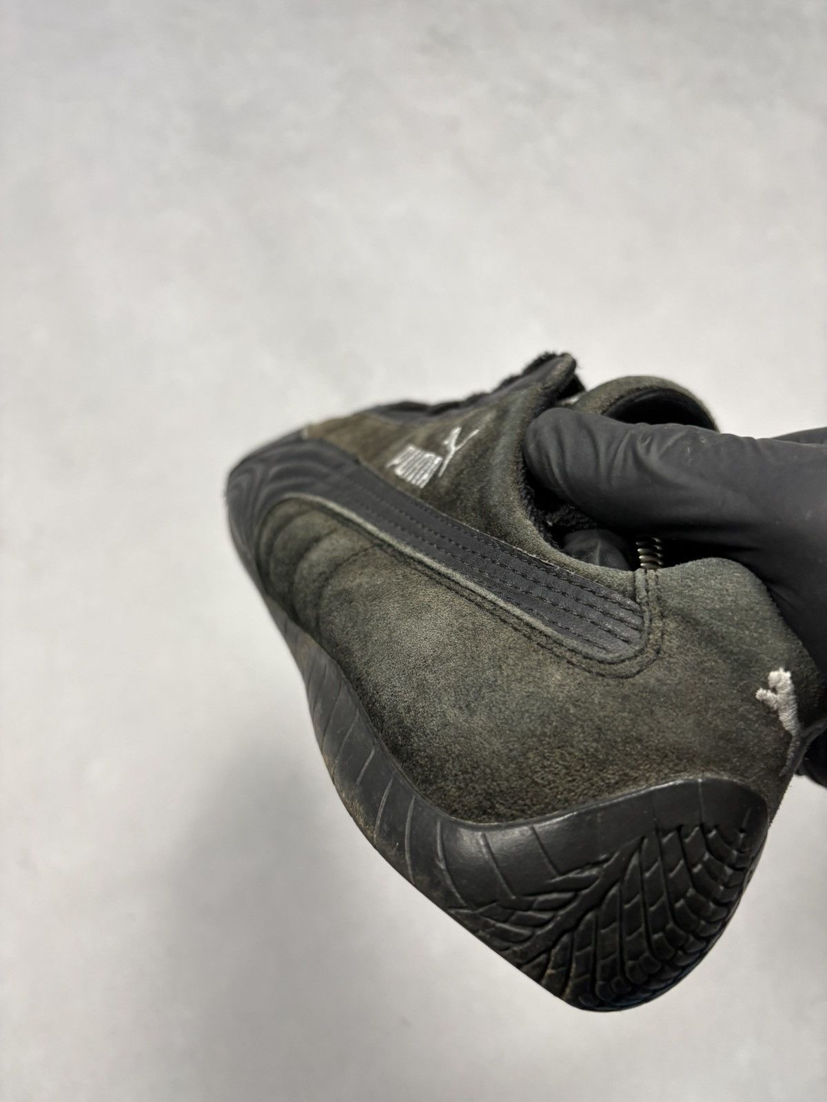 Puma Puma Speed Cat Black Driving Leather Shoes Vintage 2000s Y2K Size US 7 / EU 40 - 10 Thumbnail