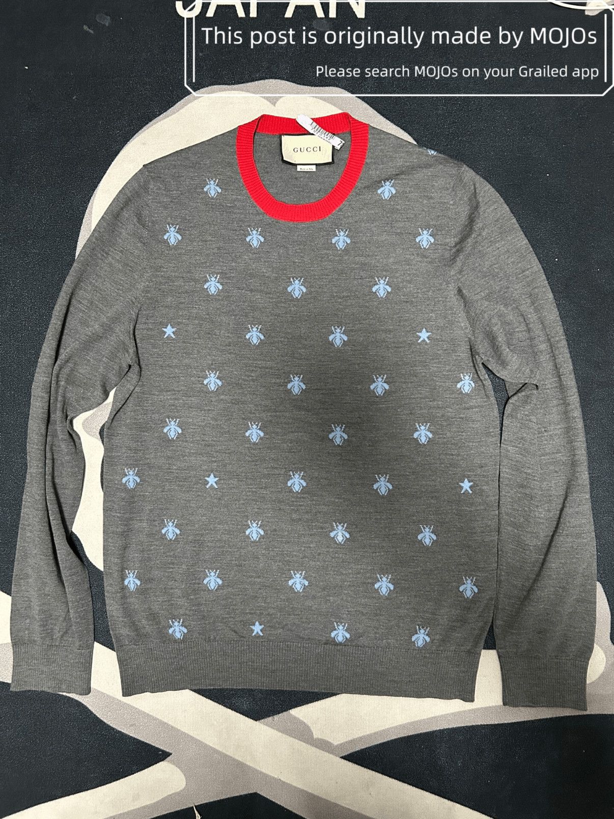 Gucci Gucci Bee Stitch Knitwear mojos1434 Size US L / EU 52-54 / 3 - 1 Thumbnail