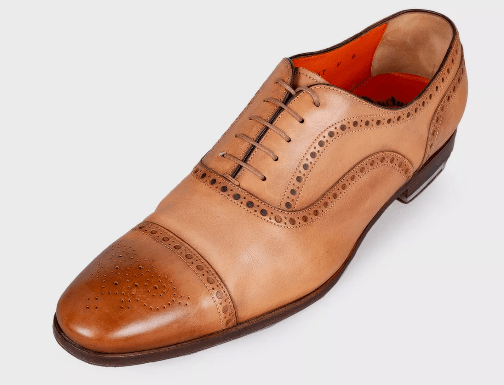 Santoni Santoni Men’s Brown Leather Brogue Shoes Size US 10 / EU 43 - 3 Thumbnail
