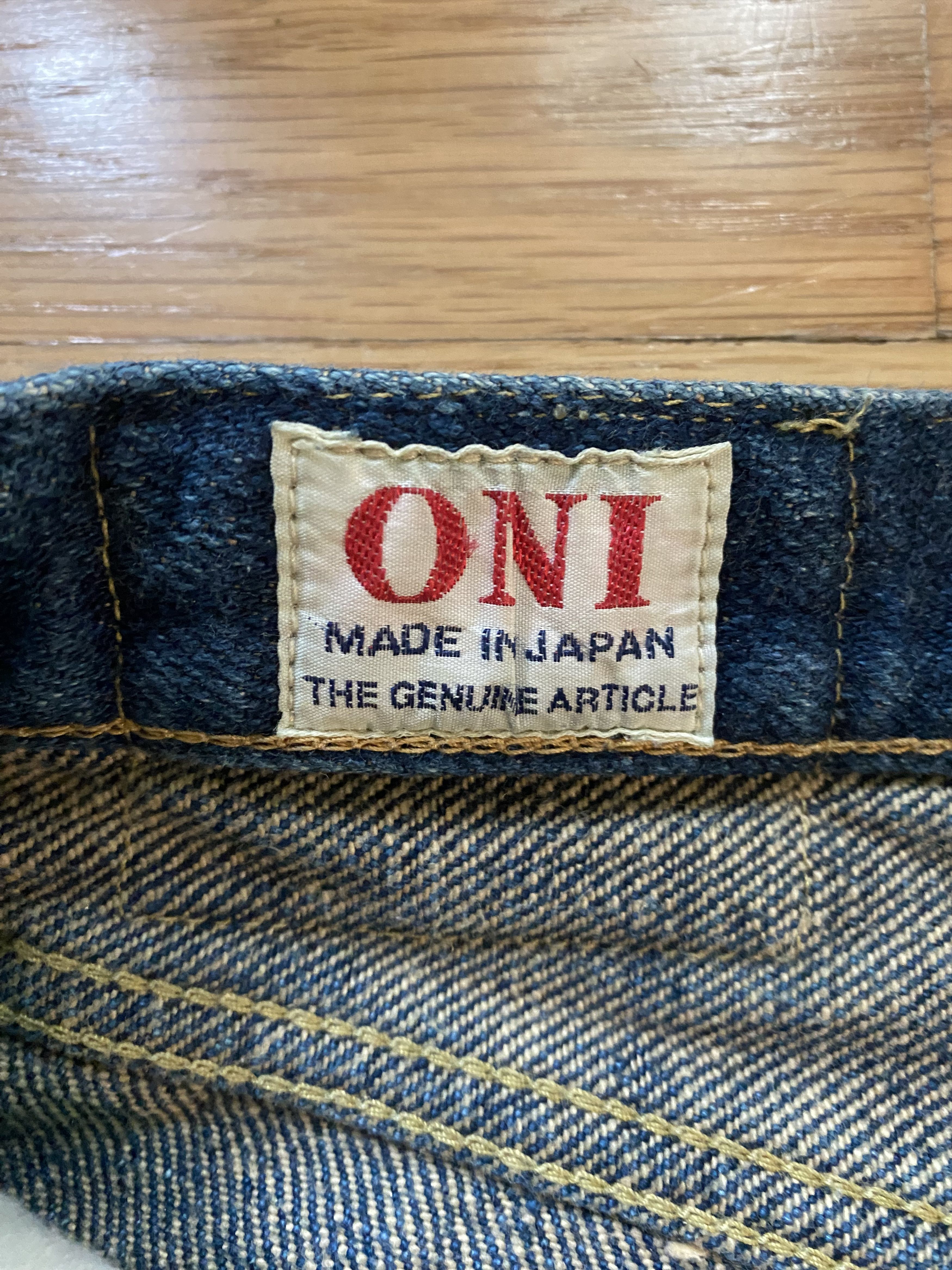 Oni "Secret Denim" 20oz Selvedge Denim, size 29, (Straight Fit) Size US 29 - 6 Thumbnail