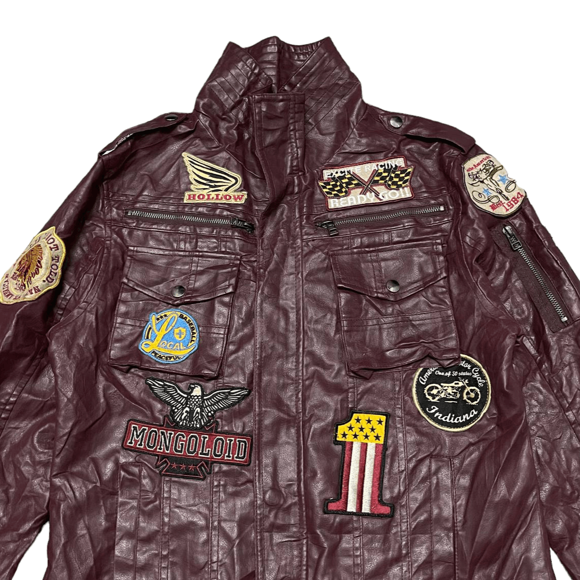 Japanese Brand Japanese Racing Biker Patches Synthetic Leather Jacket Size US L / EU 52-54 / 3 - 2 Thumbnail
