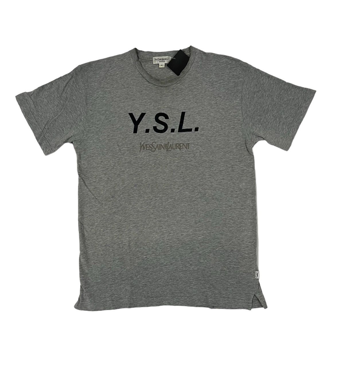 Yves Saint Laurent YSLロゴ刺繍 Tシャツ ヴィンテージ Vintage Yves Saint Laurent YSL Logo T-shirt - Etsy