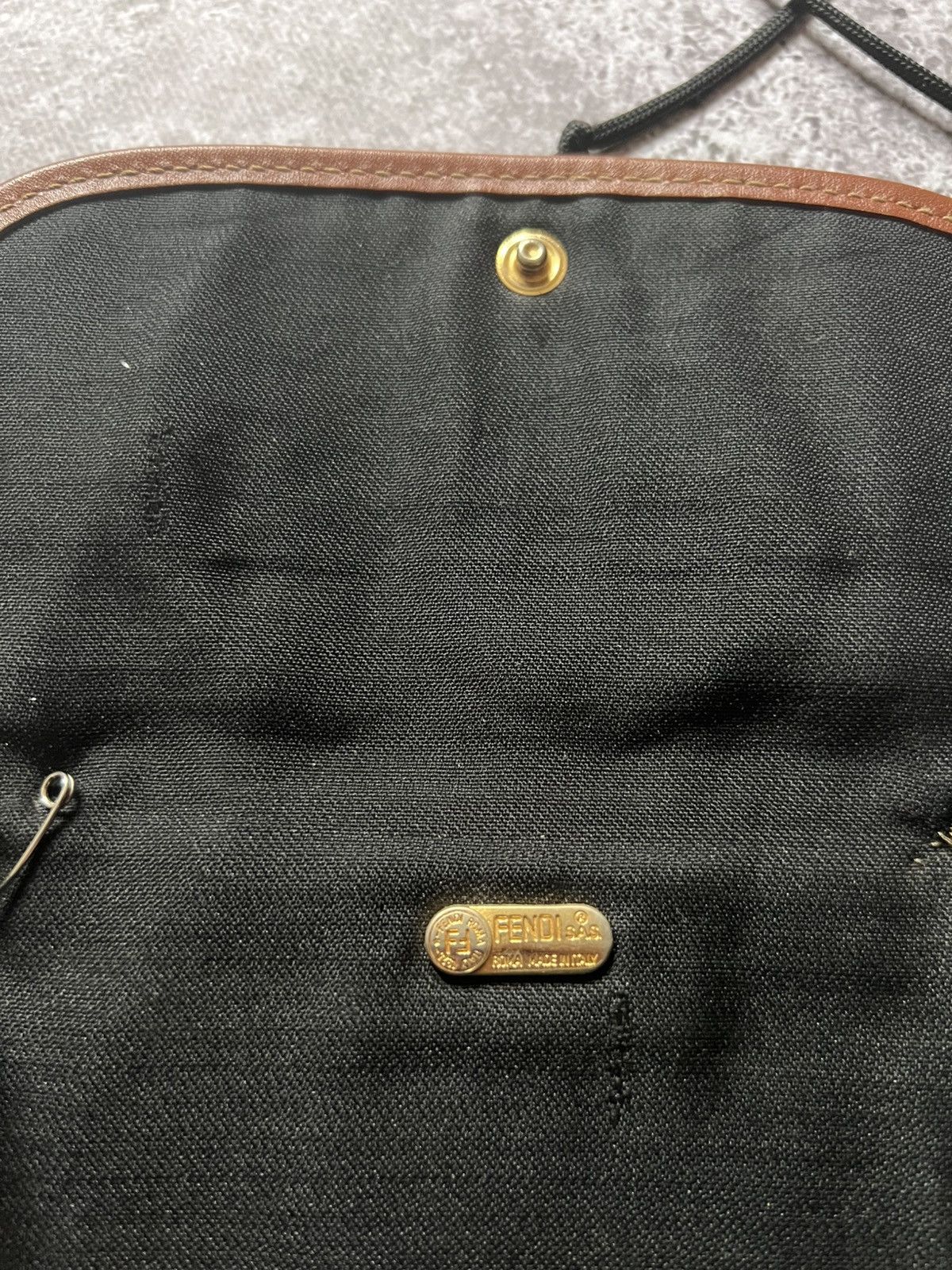 Fendi Vintage 70s 80s Fendi Clutch Bag Monogram Size ONE SIZE - 18 Thumbnail
