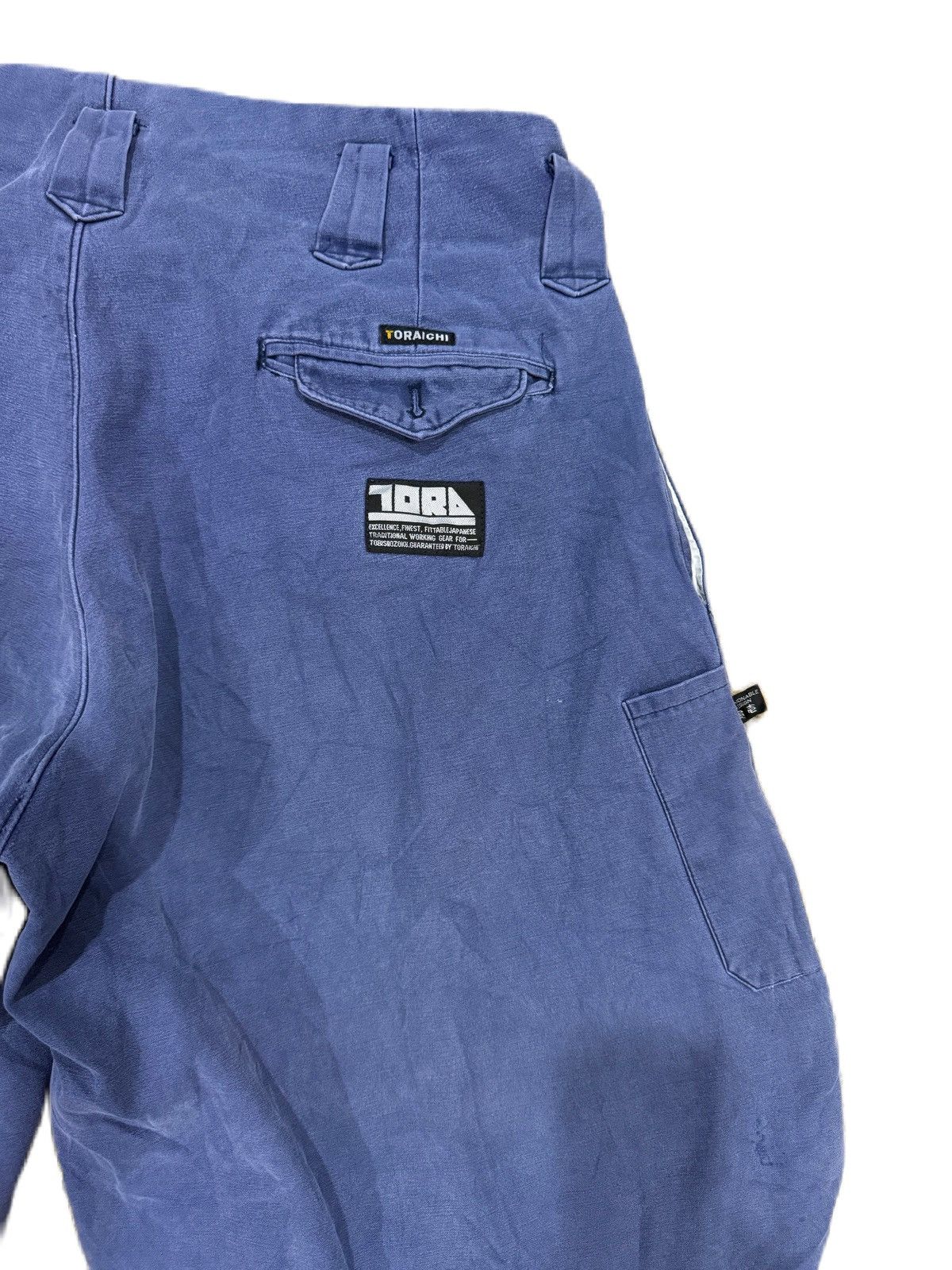 Japanese Brand TOBISHOZOKU INDIGO SAROUEL PANTS JAPAN STYLE DISTRESS Size US 35 - 7 Thumbnail