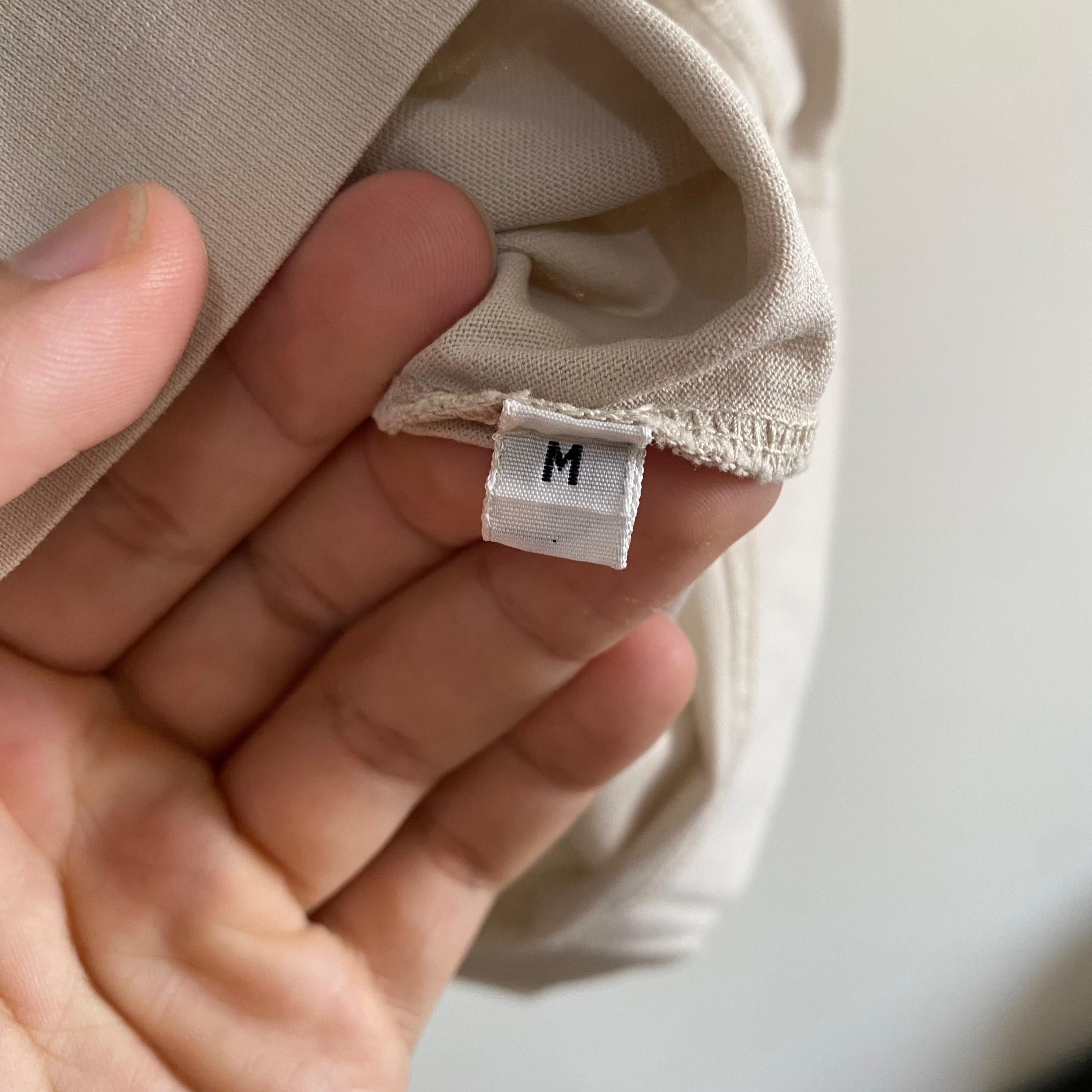Givenchy 1 of 1 Beige Embroidered Multi Logo Oversized Hooded T-Shirt Size US M / EU 48-50 / 2 - 4 Thumbnail