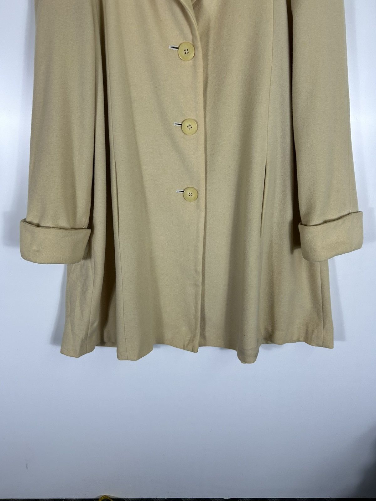 Designer × Norma Kamali × Vintage 🔥Norma Kamali Button Waterfall Collar Coat Jacket Size M / US 6-8 / IT 42-44 - 5 Thumbnail