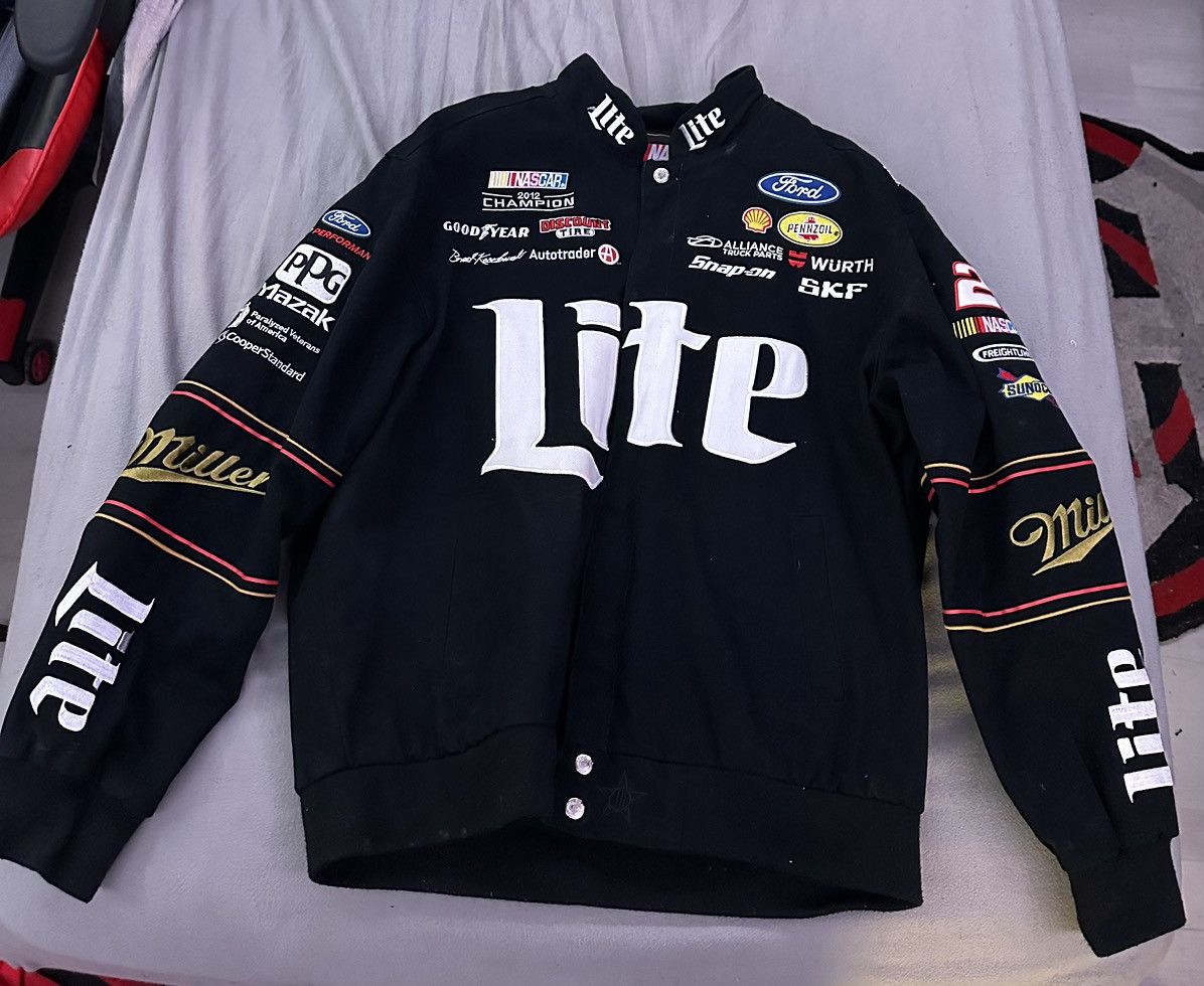 NASCAR Brad Keselowski Miller Lite Twill Jacket Size US L / EU 52-54 / 3 - 1 Thumbnail