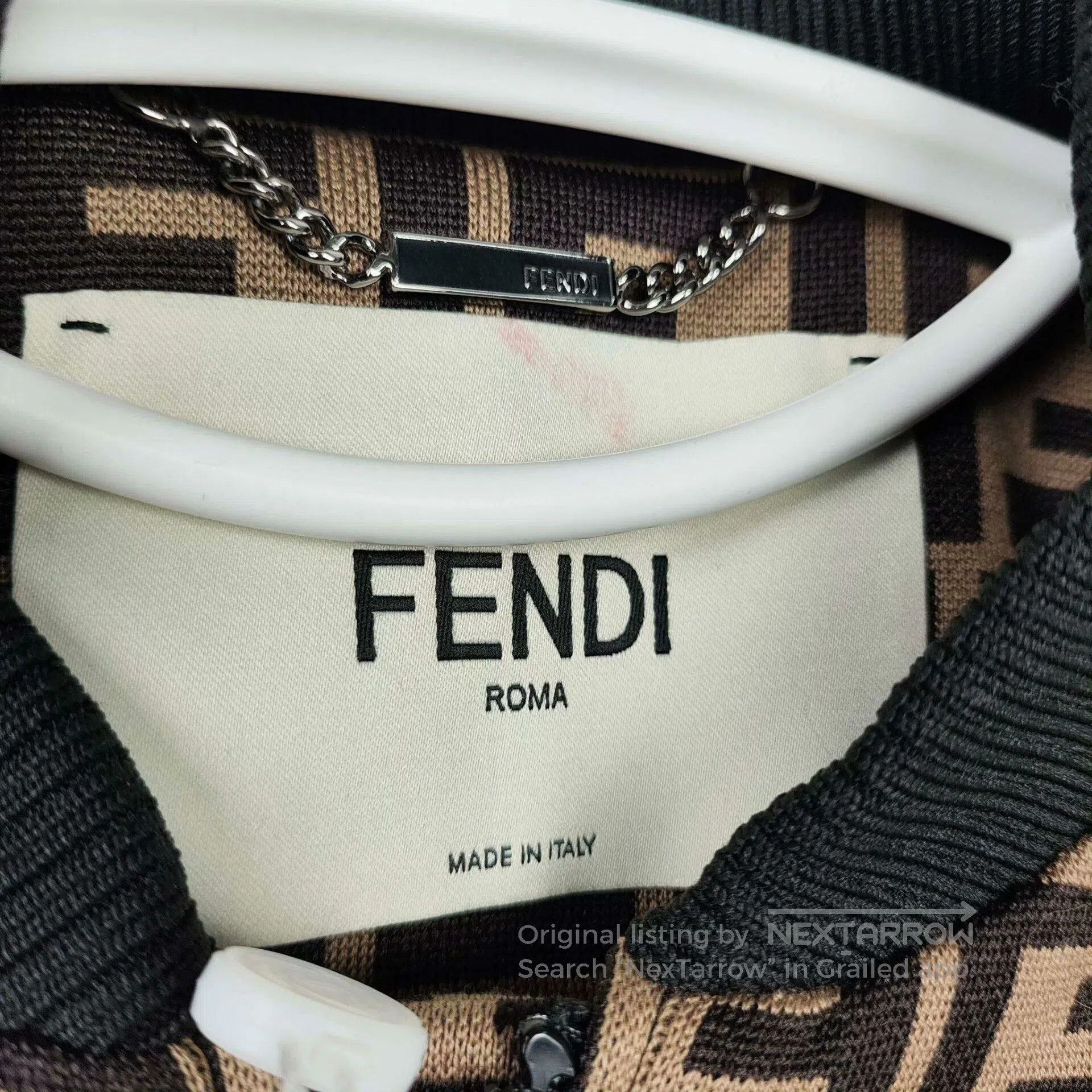 Fendi Fendi Cotton FF Logo Short Jacket. Size S / US 4 / IT 40 - 3 Thumbnail