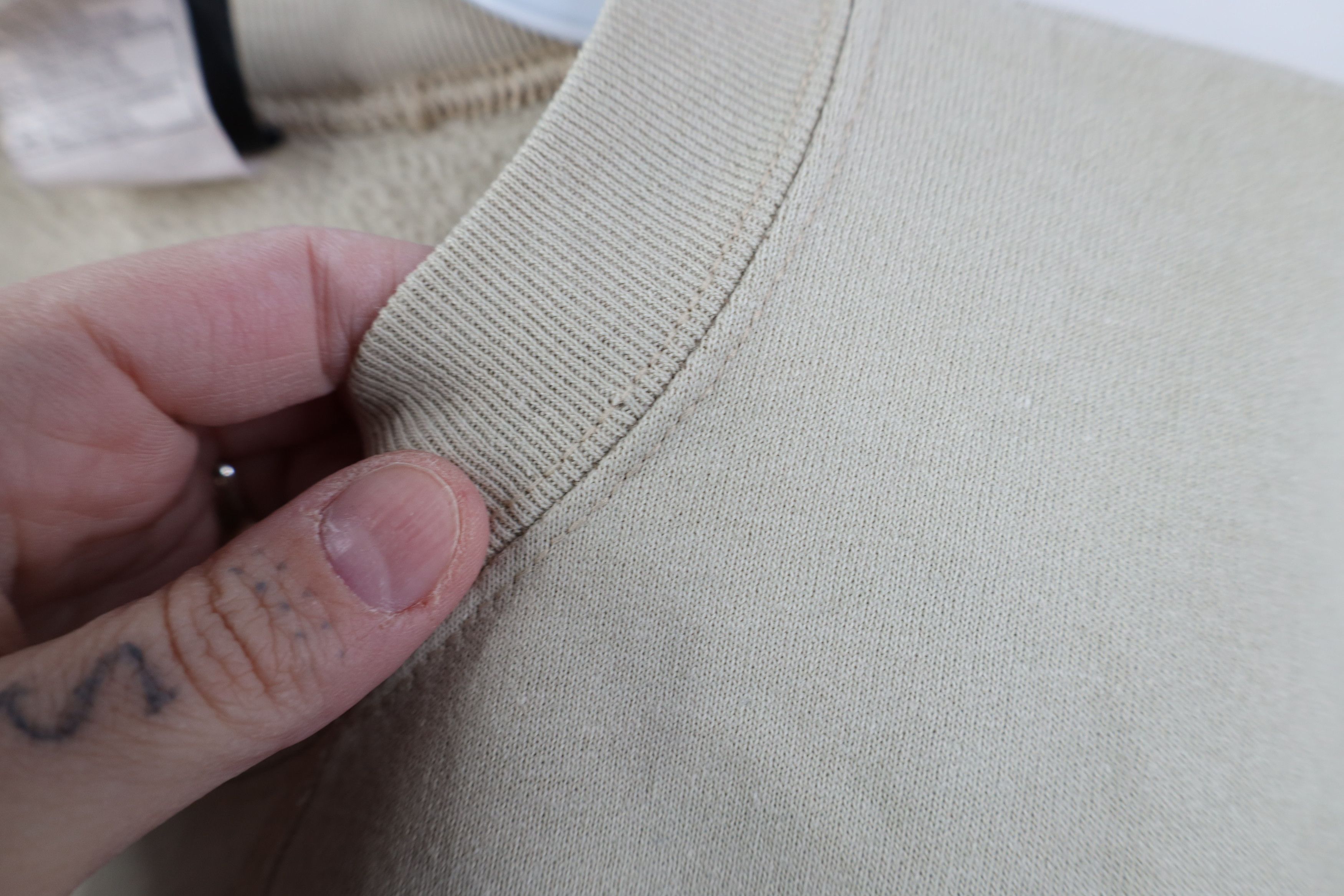 Starter Vintage 90s Starter Crewneck Sweatshirt Beige Sand Brown Size US L / EU 52-54 / 3 - 6 Thumbnail
