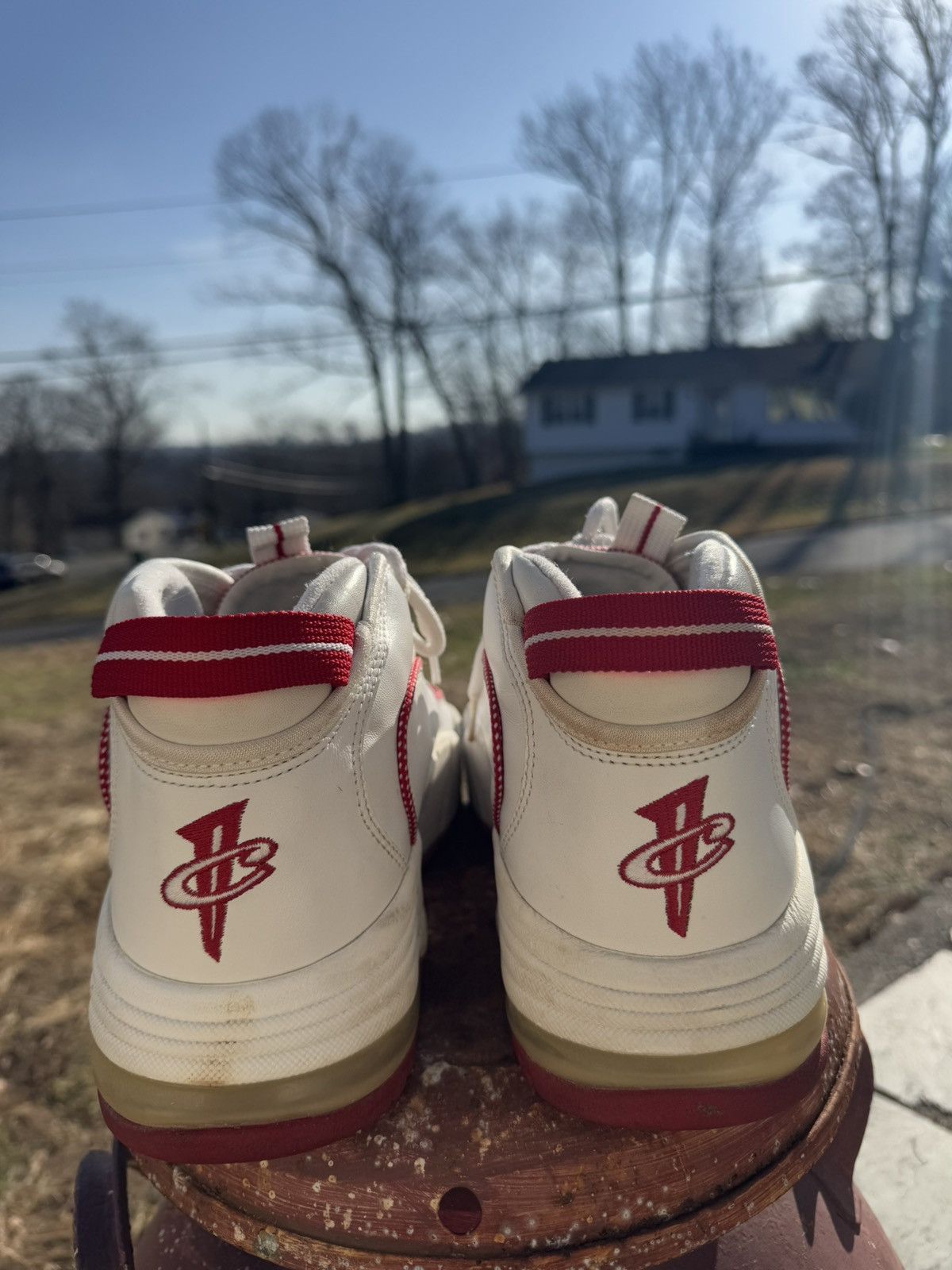 Nike Nike Air Max Penny 1, White Varsity Red (2005) Size US 11.5 / EU 44-45 - 6 Thumbnail