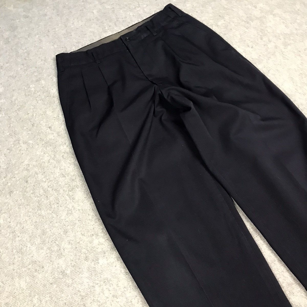 Yohji Yamamoto YOHJI YAMAMOTO NAVY TROUSERS CLASSIC PANTS Size US 29 - 5 Thumbnail