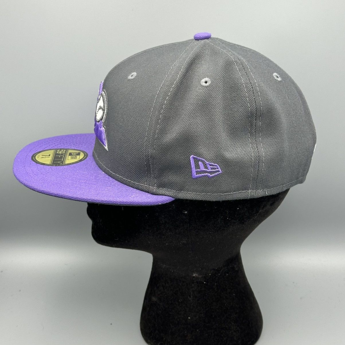 New Era Colorado Rockies New Era 59FIFTY Fitted Hat 7 1/4 Gray Size ONE SIZE - 3 Thumbnail
