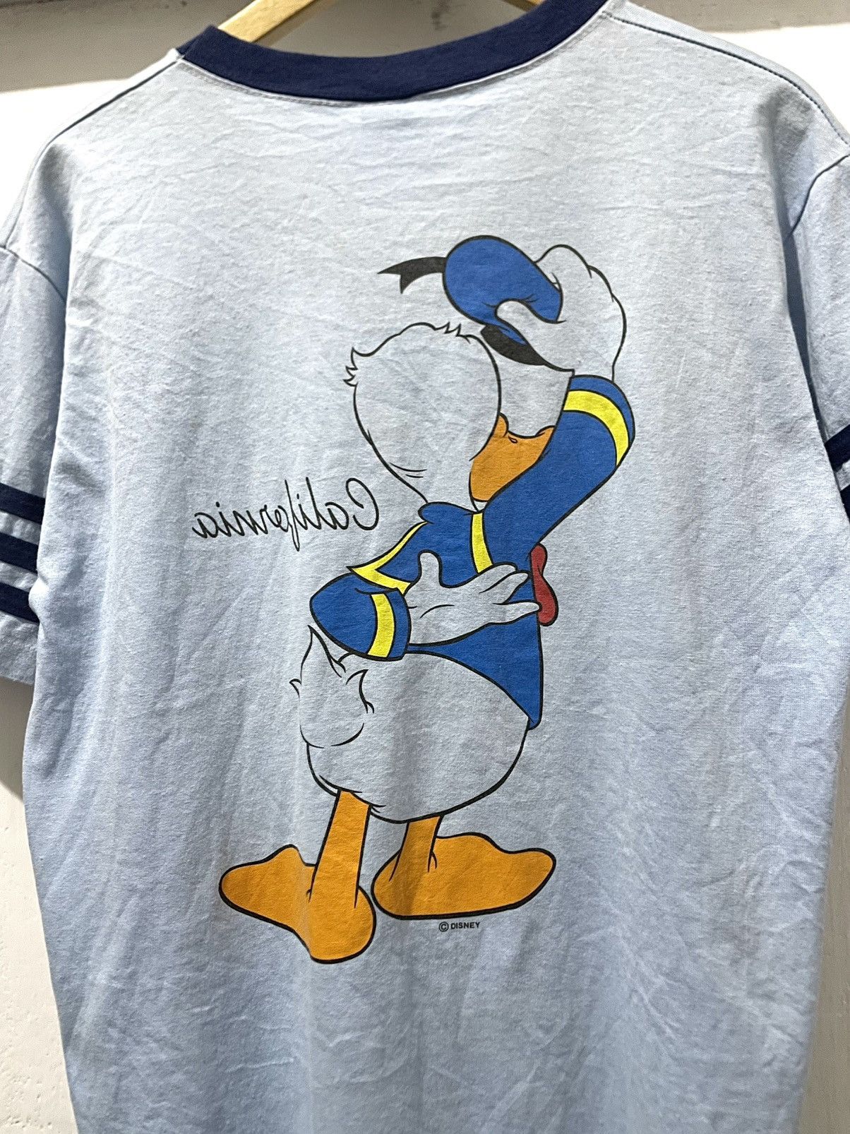 Vintage 80s Vtg Disney Donald Duck Velva Sheen Size US M / EU 48-50 / 2 - 4 Thumbnail