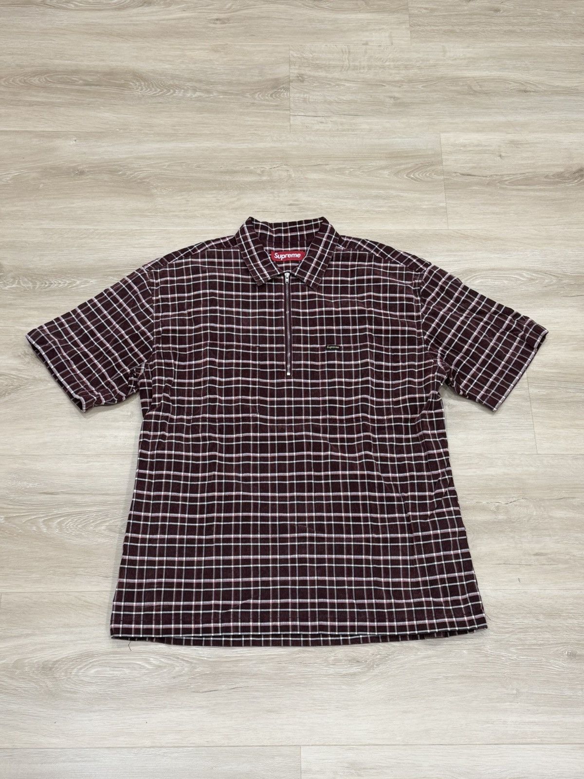 Supreme Supreme Plaid Knit Polo | Grailed