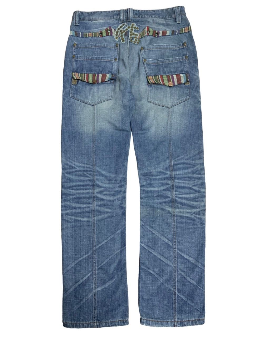 If Six Was Nine RARE PPFM INSPIRED STUDDED PANT RARE DESIGN BRAND JANEAA Size US 35 - 2 Thumbnail