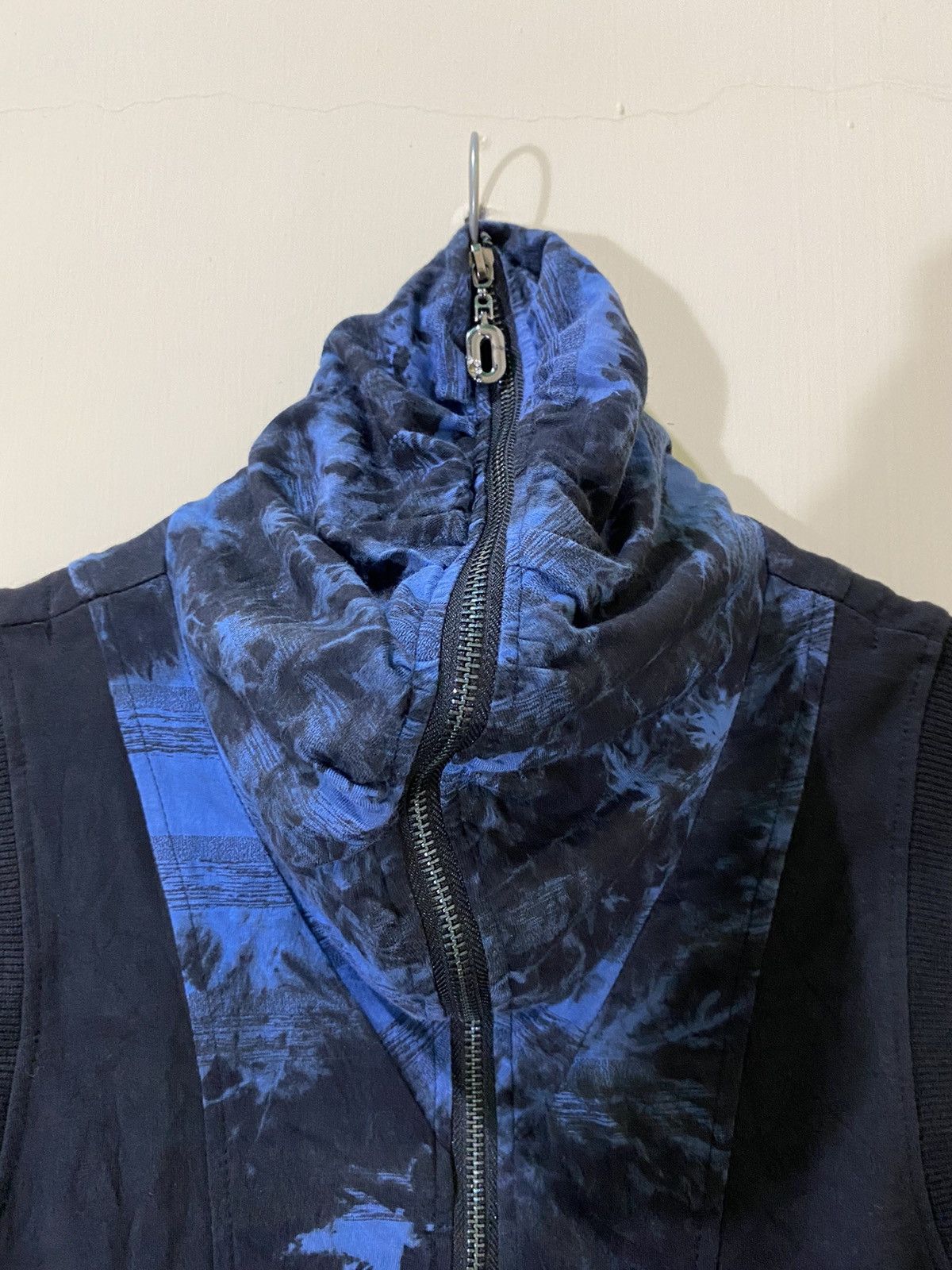 Japanese Brand Japanese GOA Style Blue Dark Gothic Sleeveless Hoodie Size US M / EU 48-50 / 2 - 3 Thumbnail