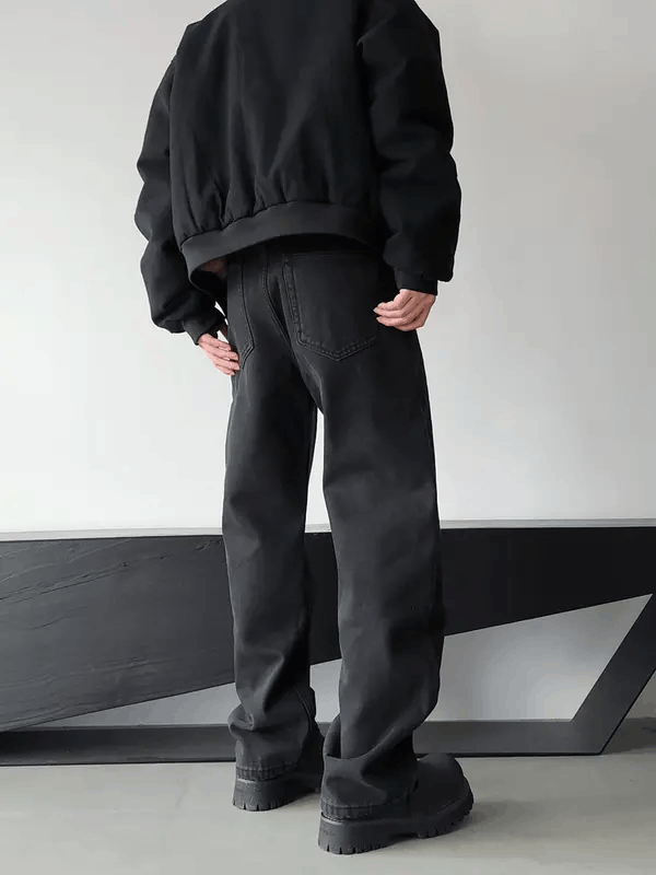 Jean Natsuko x Ayumi Black Flare Jeans, Wide Leg Jeans Size US 32 / EU 48 - 4 Thumbnail
